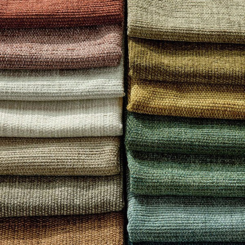 Chenille fabric swatches