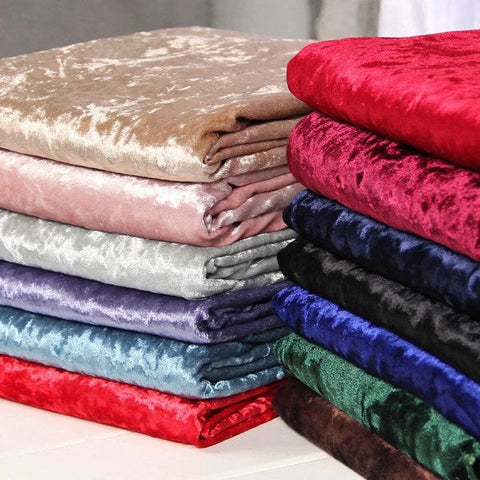 Crushed Velvet fabric swatches