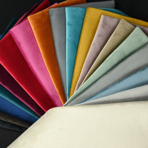 Plush Velvet fabric swatches