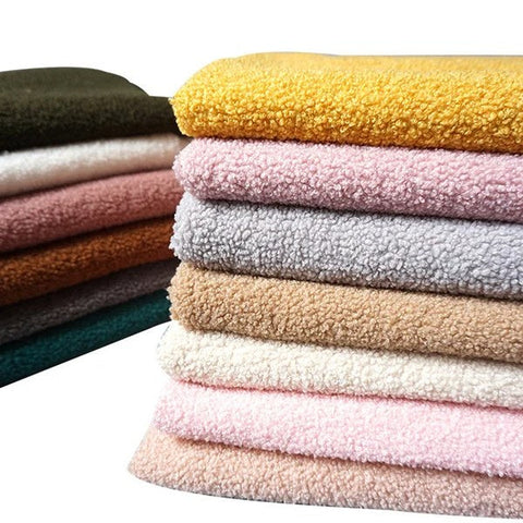 Teddy Boucle fabric swatches