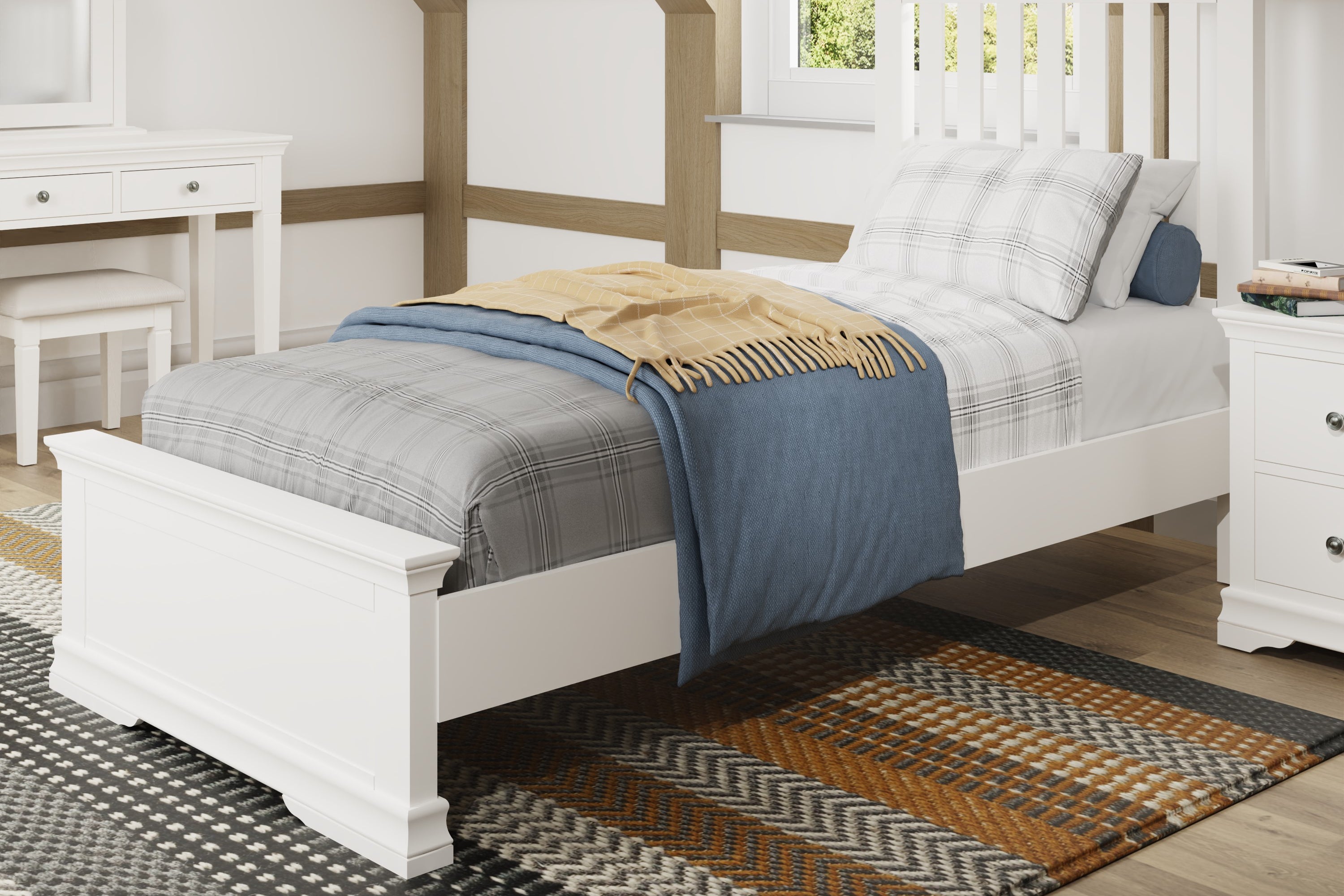 Eden Bed - White - BedHut