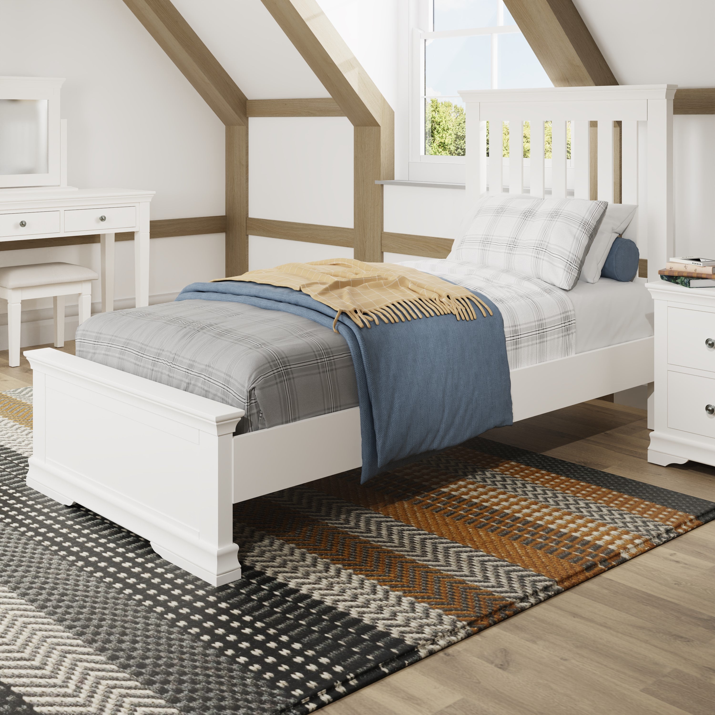 Eden Bed - White - BedHut