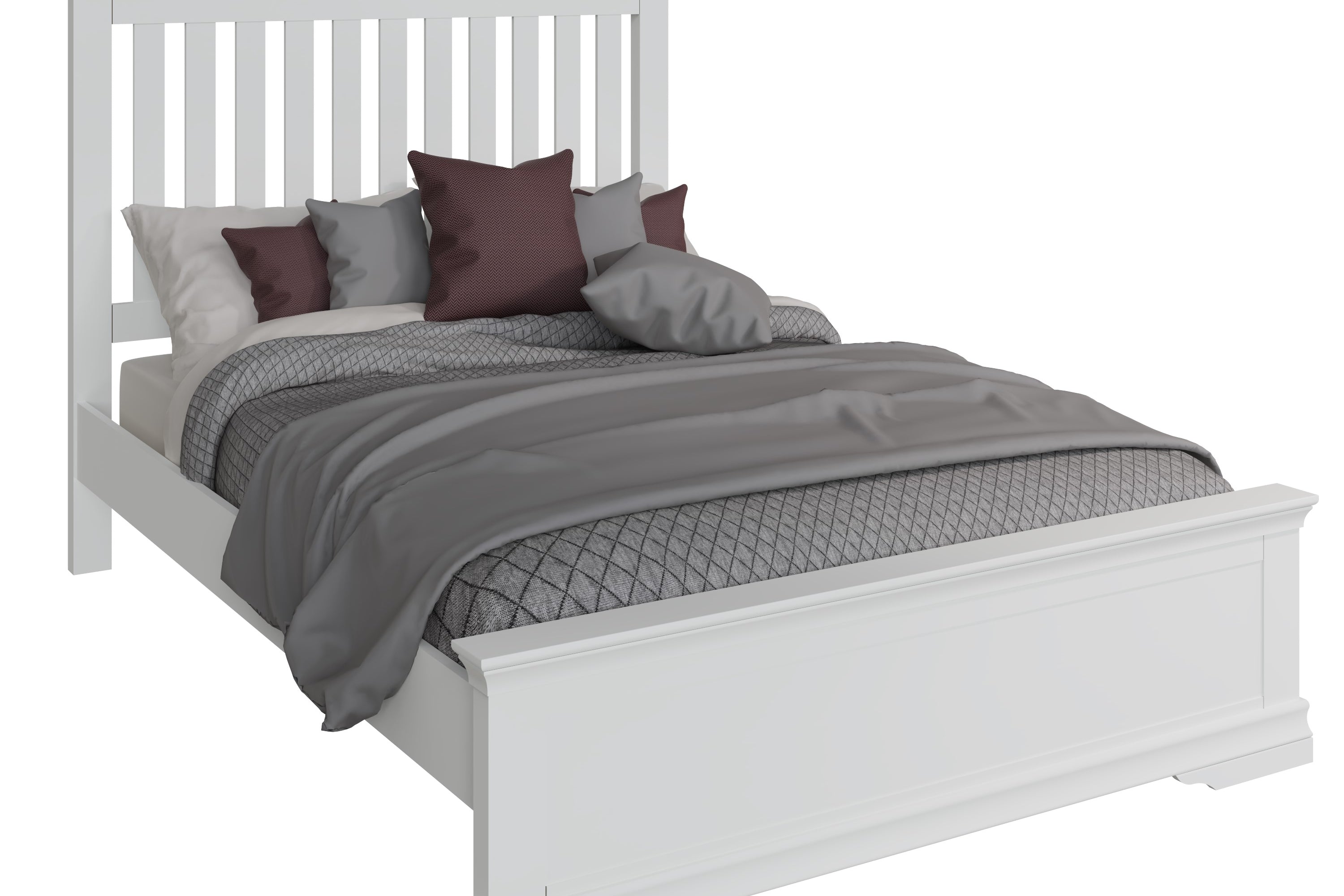 Eden Bed - White - BedHut