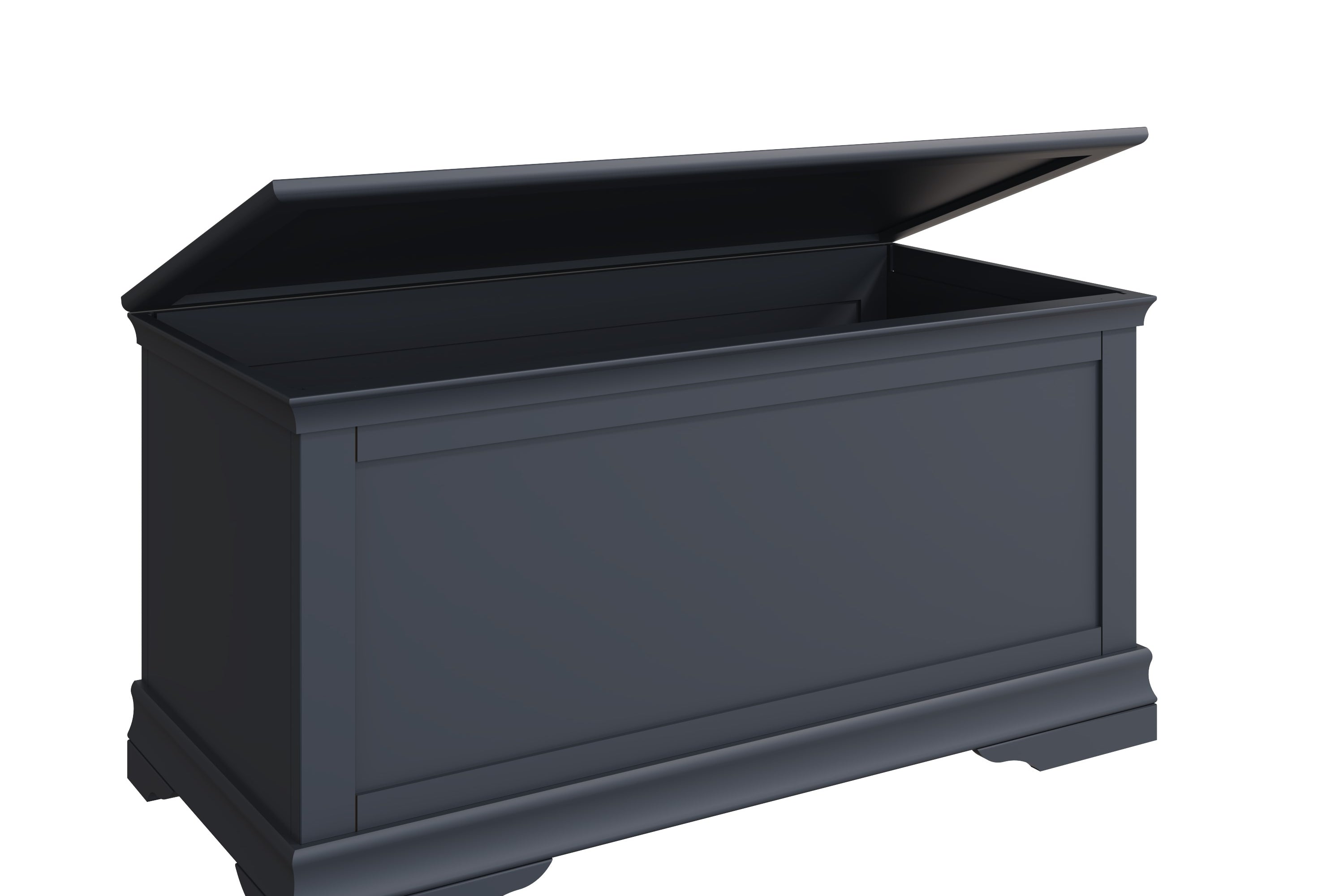 Eden Blanket Box - Midnight Grey - BedHut
