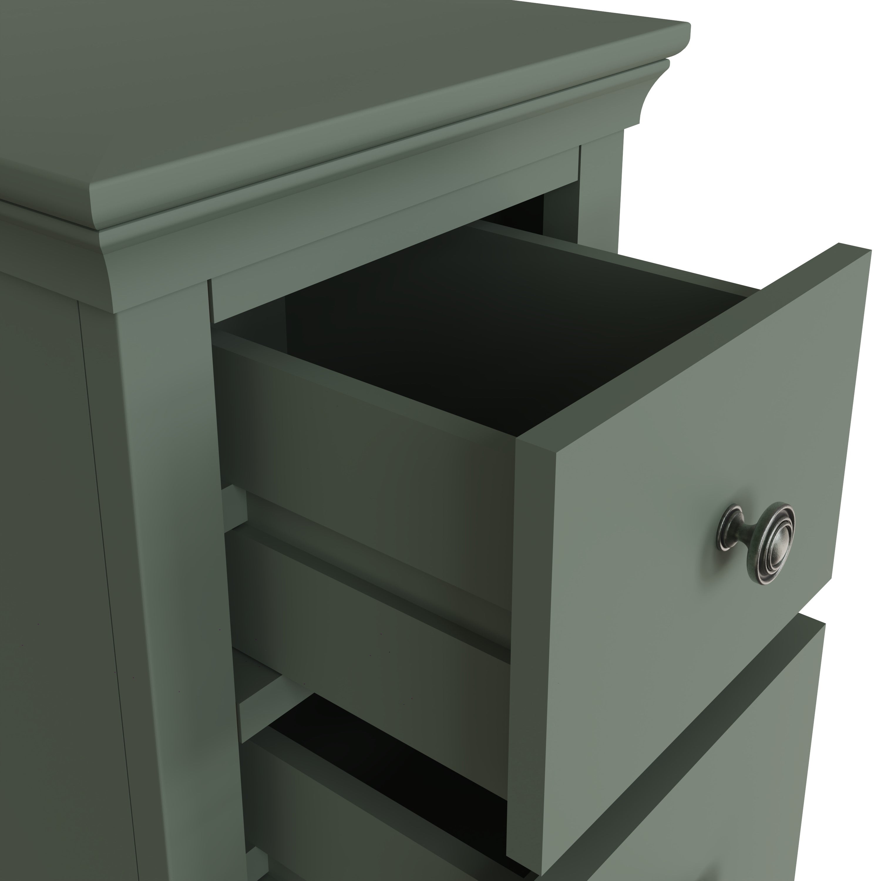Eden 2 Drawer Bedside Cabinet - Cactus Green - BedHut