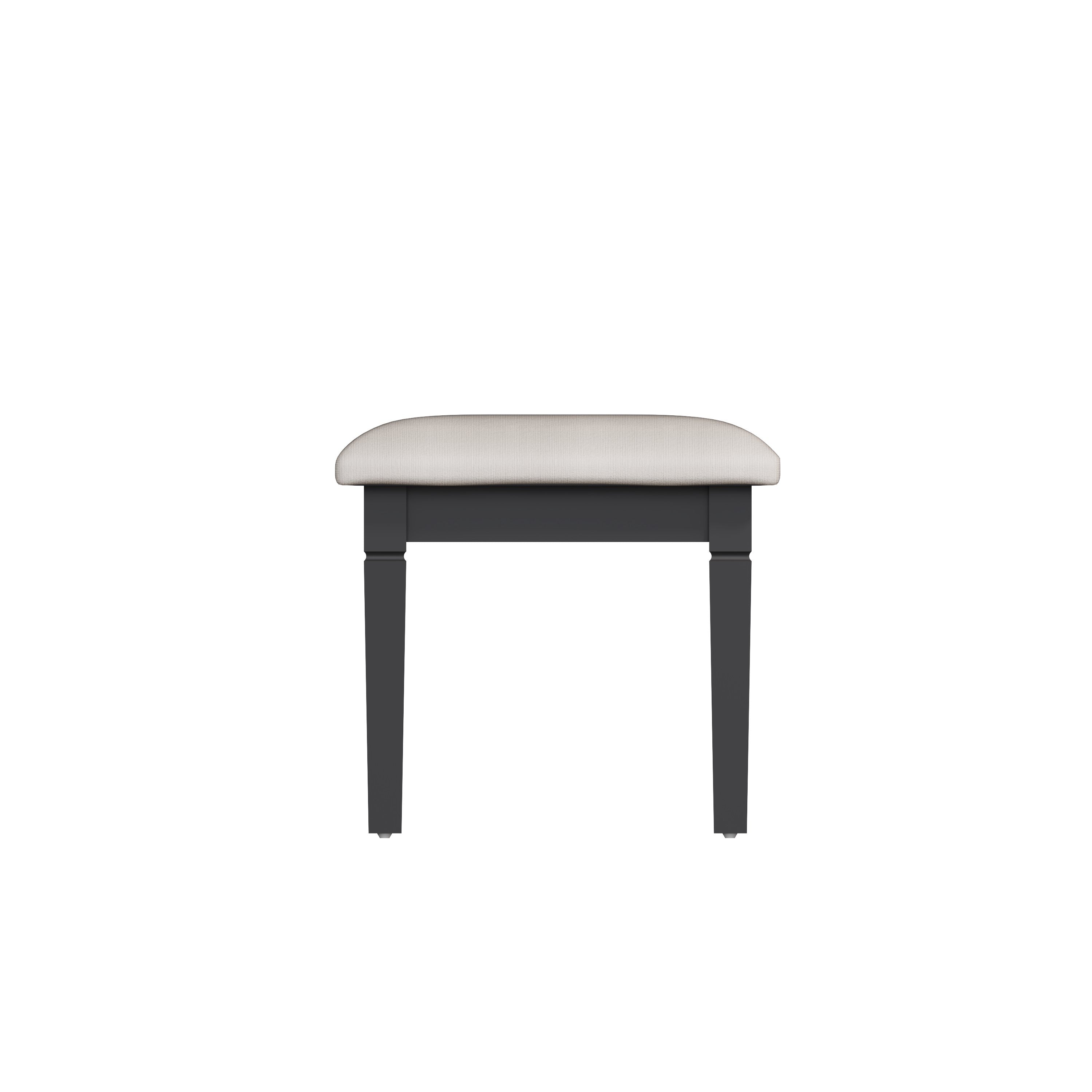Eden Dressing Stool - Midnight Grey - BedHut