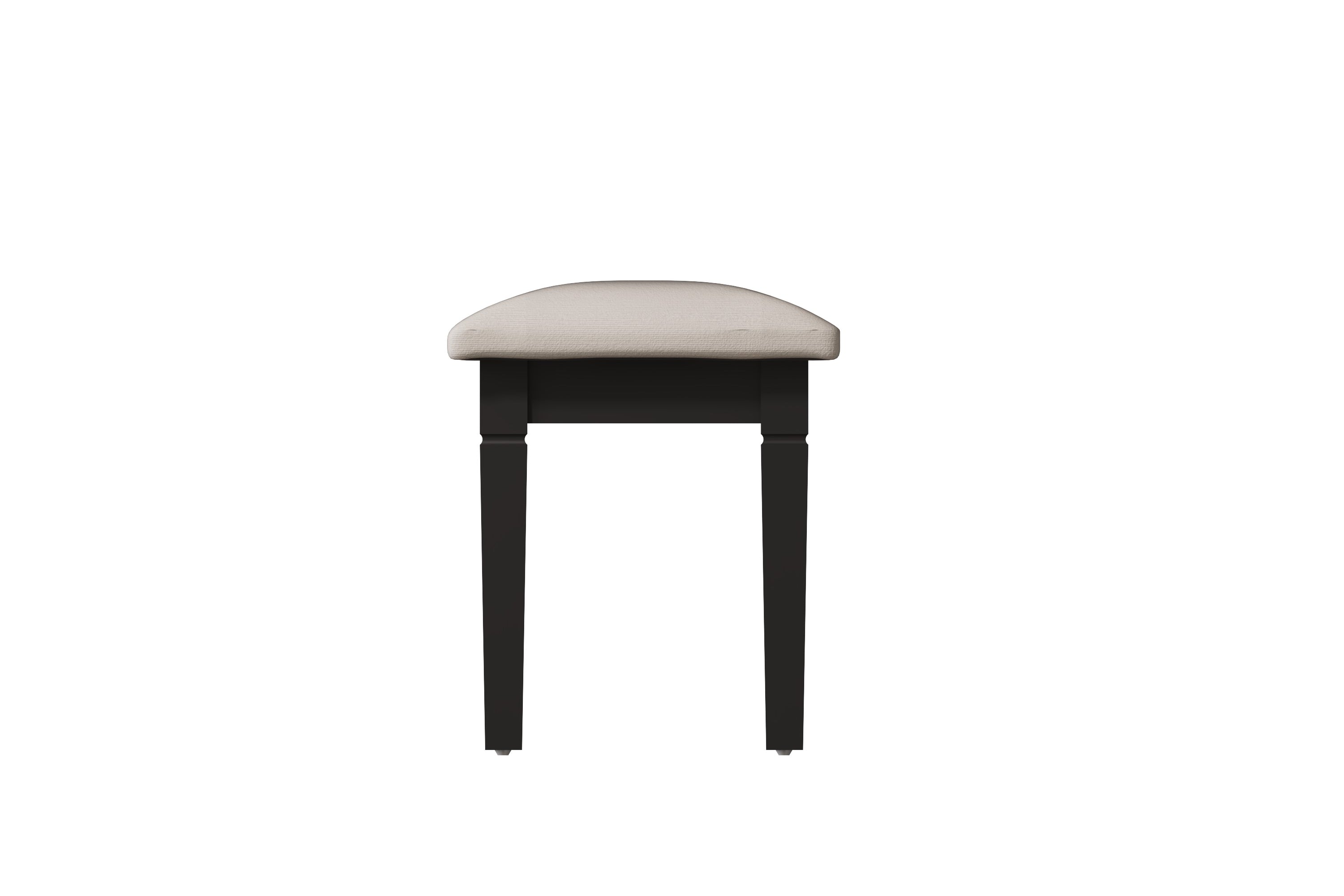 Eden Dressing Stool - Midnight Grey - BedHut