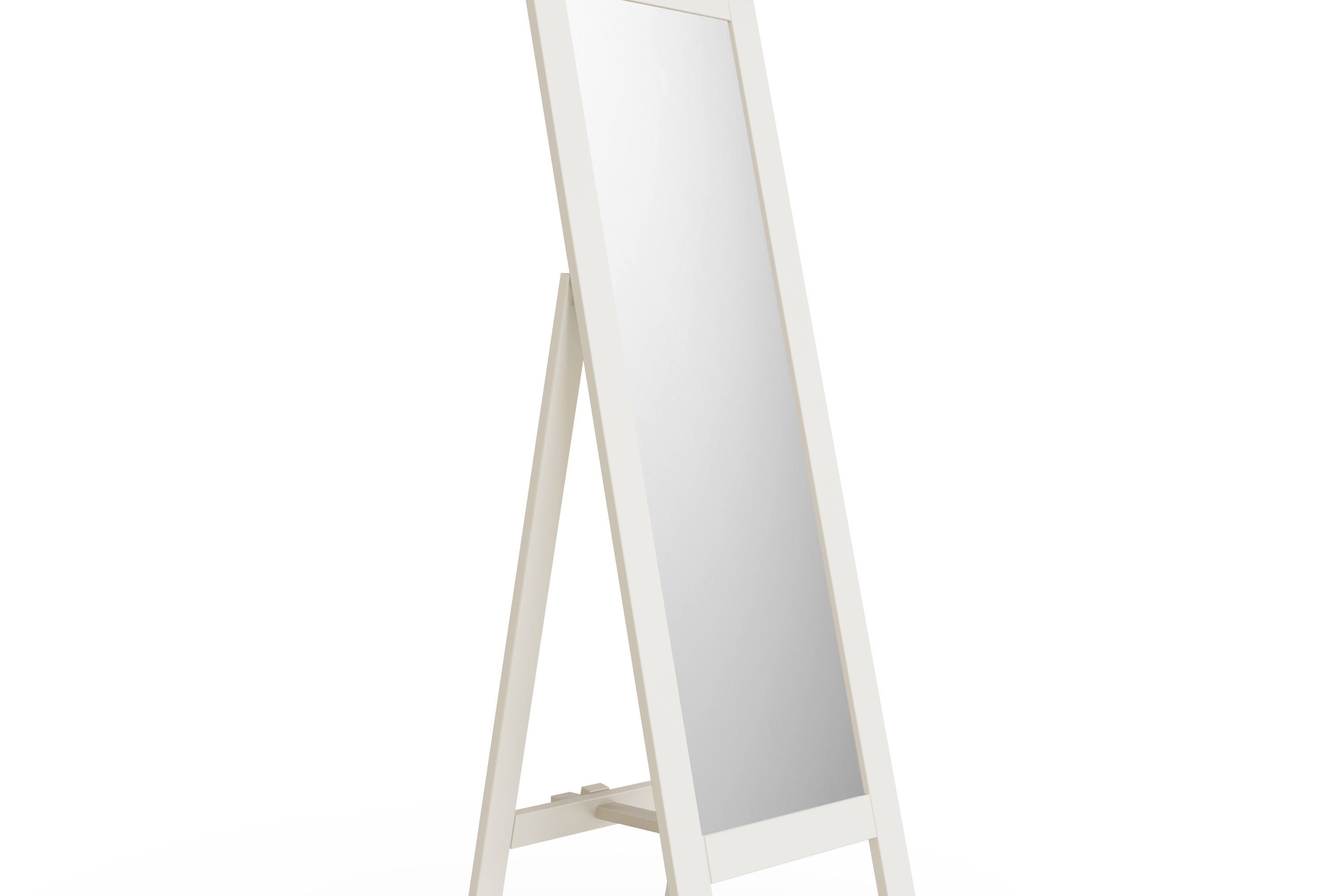 Cotswold Cheval Mirror - White - BedHut