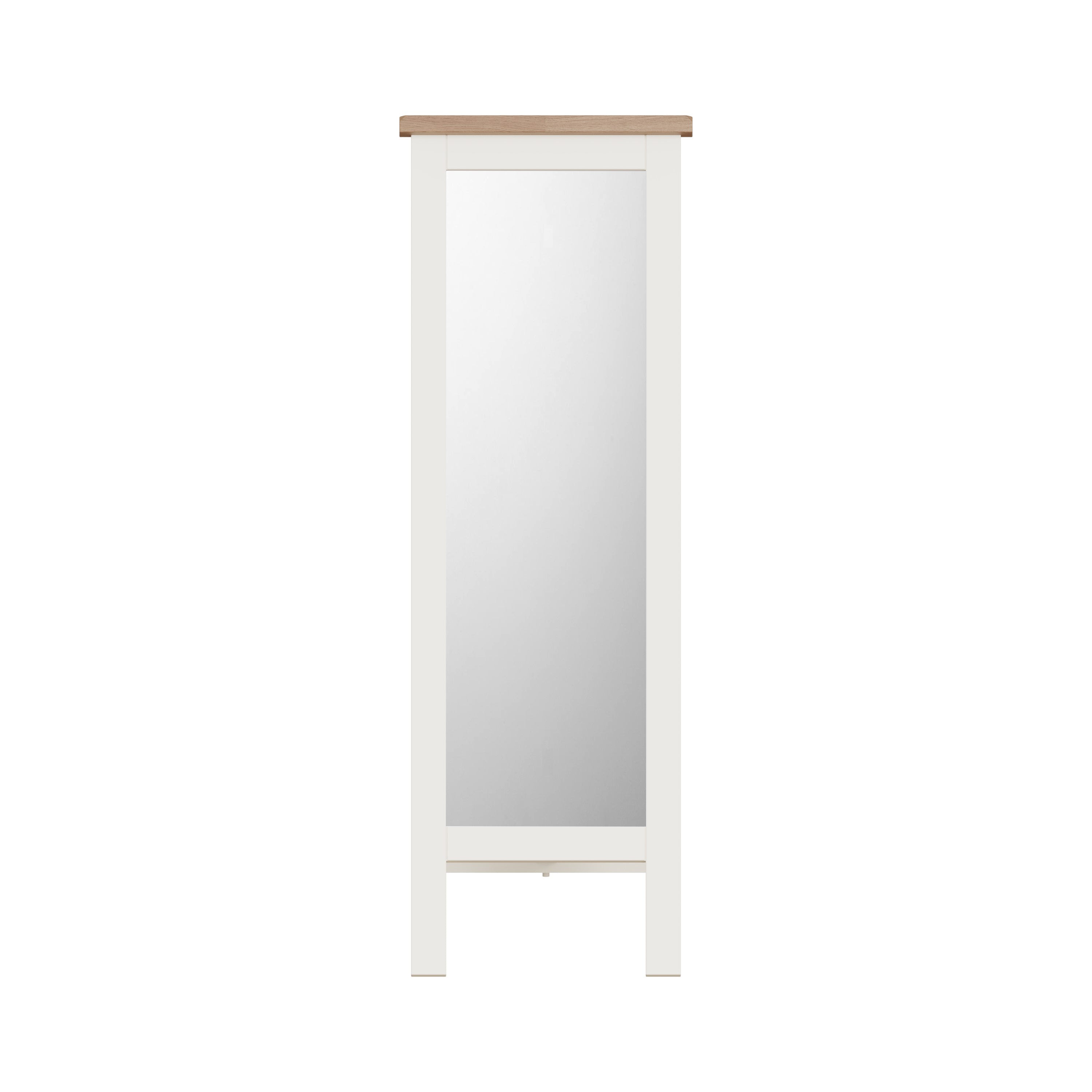 Cotswold Cheval Mirror - White - BedHut