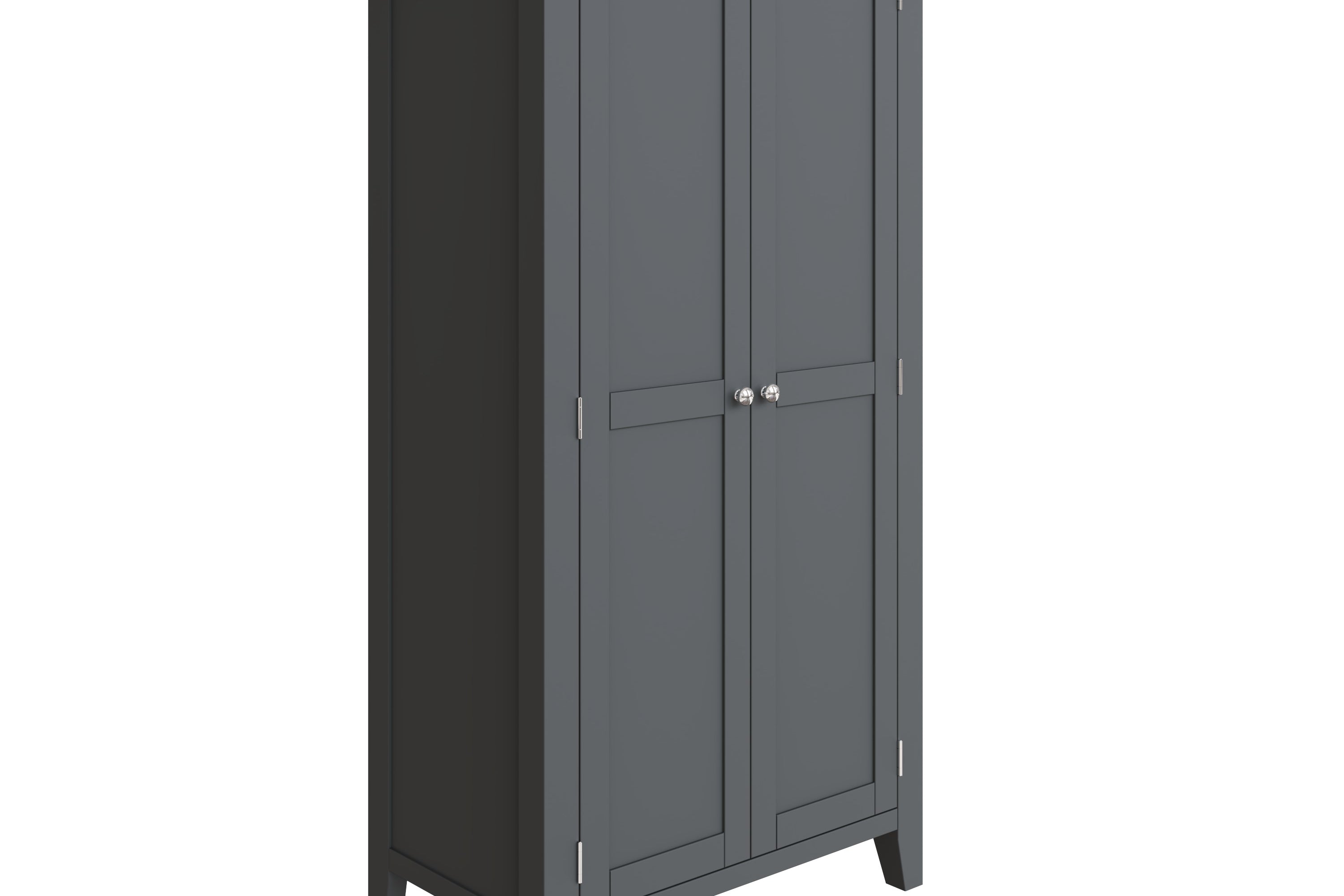 Cotswold Full Hanging wardrobe - Charcoal - BedHut