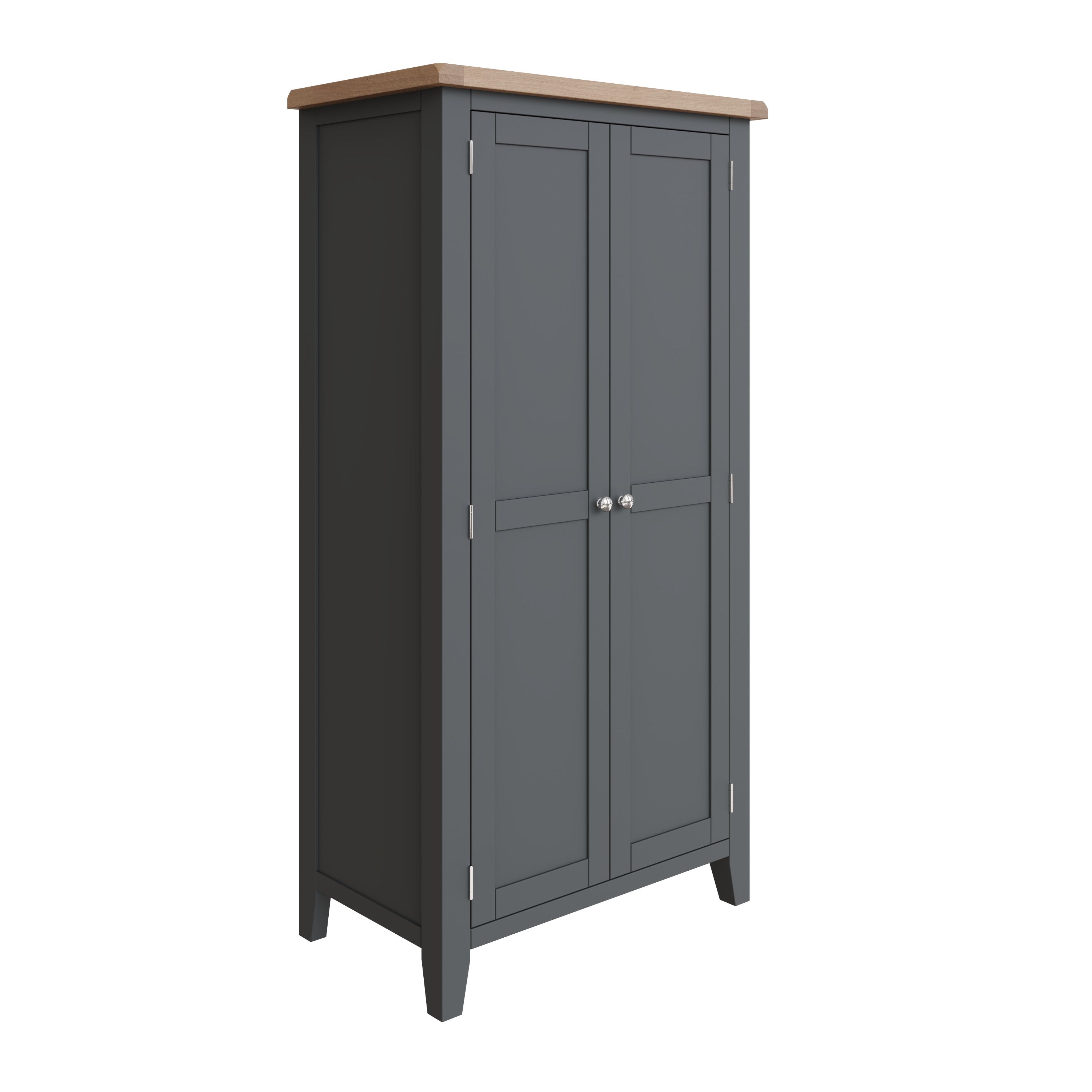 Cotswold Full Hanging wardrobe - Charcoal - BedHut