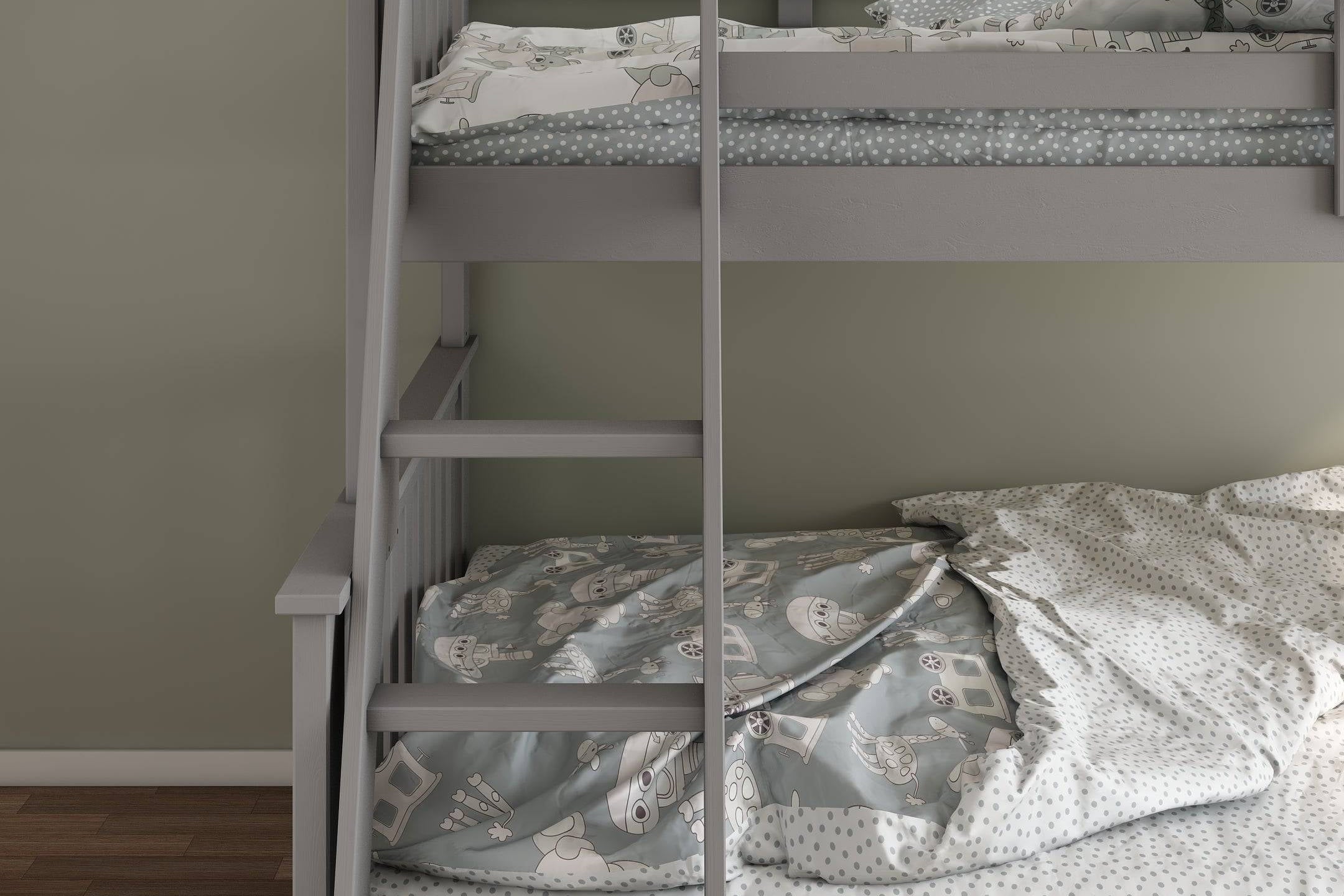 Carra Triple Bunk - Grey - BedHut