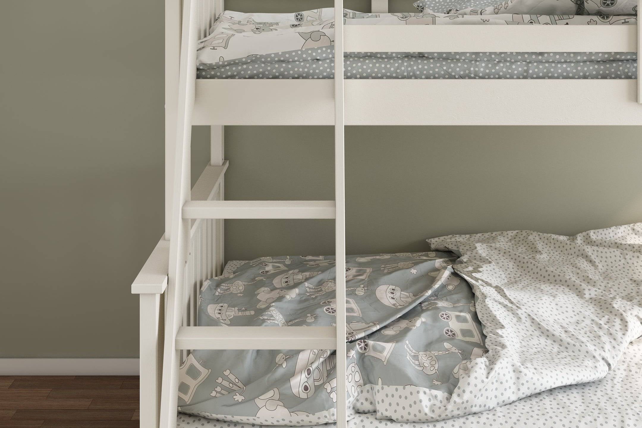 Carra Triple Bunk - White - BedHut