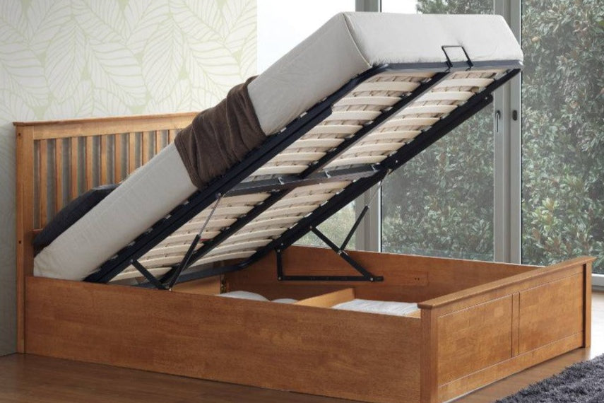Malmo Ottoman Bed - Oak - BedHut