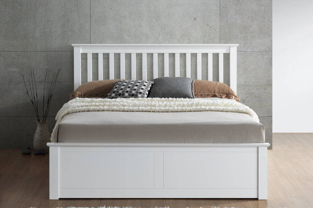 Malmo Ottoman Bed - White - BedHut