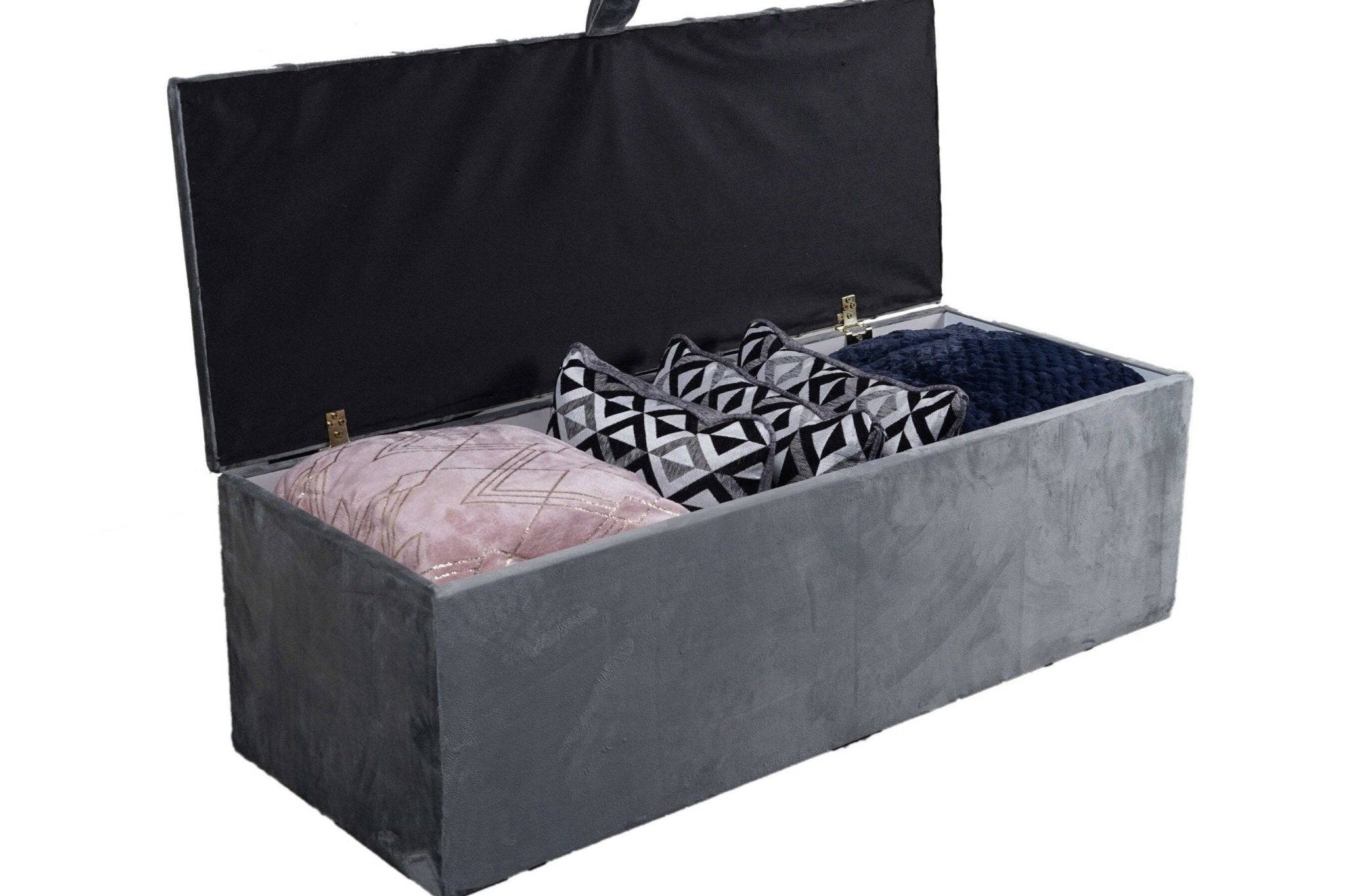 Livorno Line Design Blanket Box - BedHut