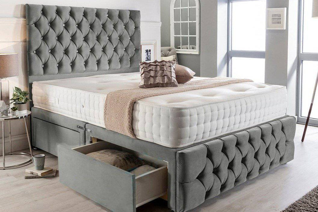Melton Divan Base and Headboard - BedHut