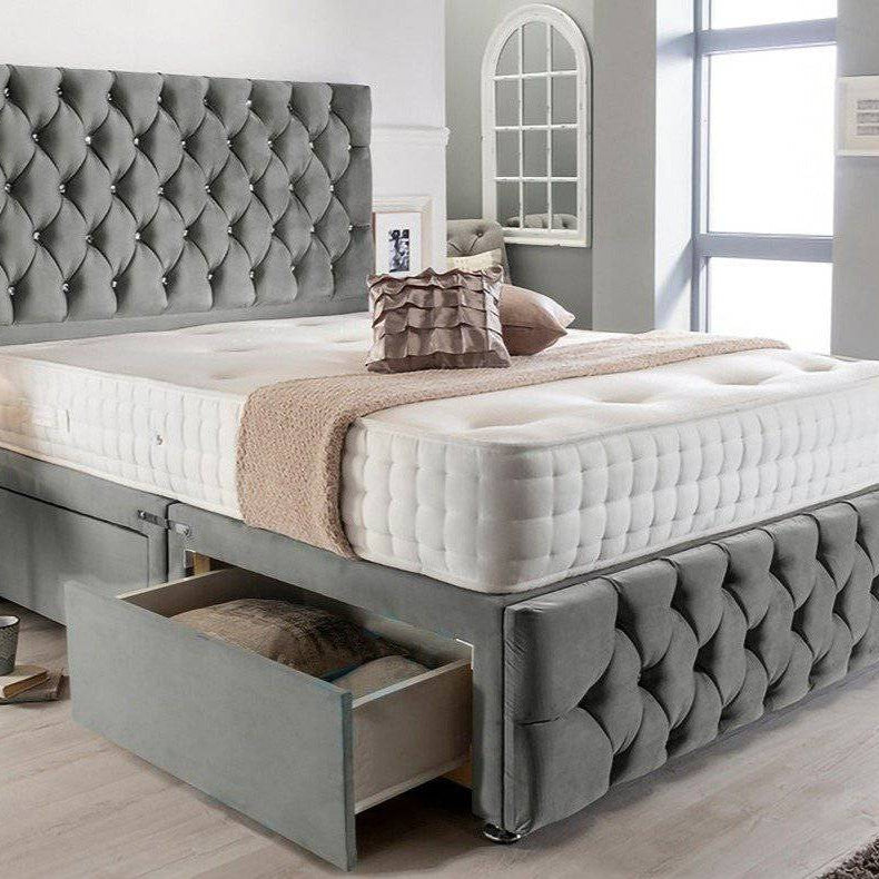 Melton Divan Base and Headboard - BedHut