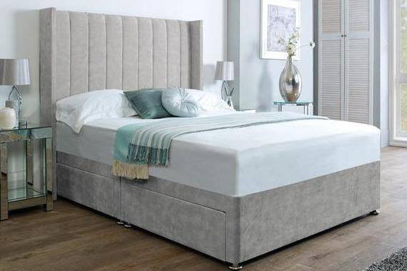 Naple Line Divan Base and Headboard - BedHut
