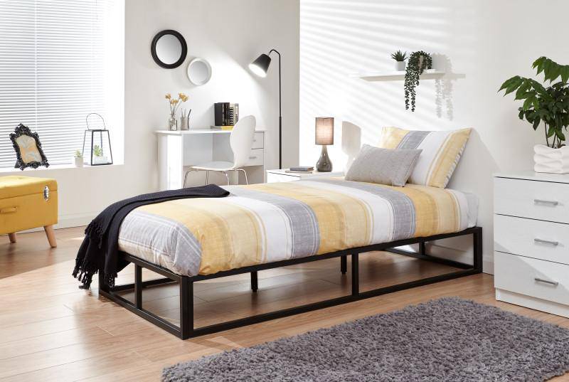 Florence Metal Platform Bed - BedHut