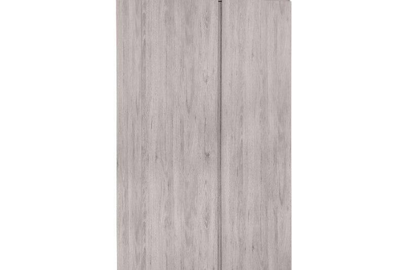 Jupiter 2 Door Wardrobe - Grey Oak - BedHut