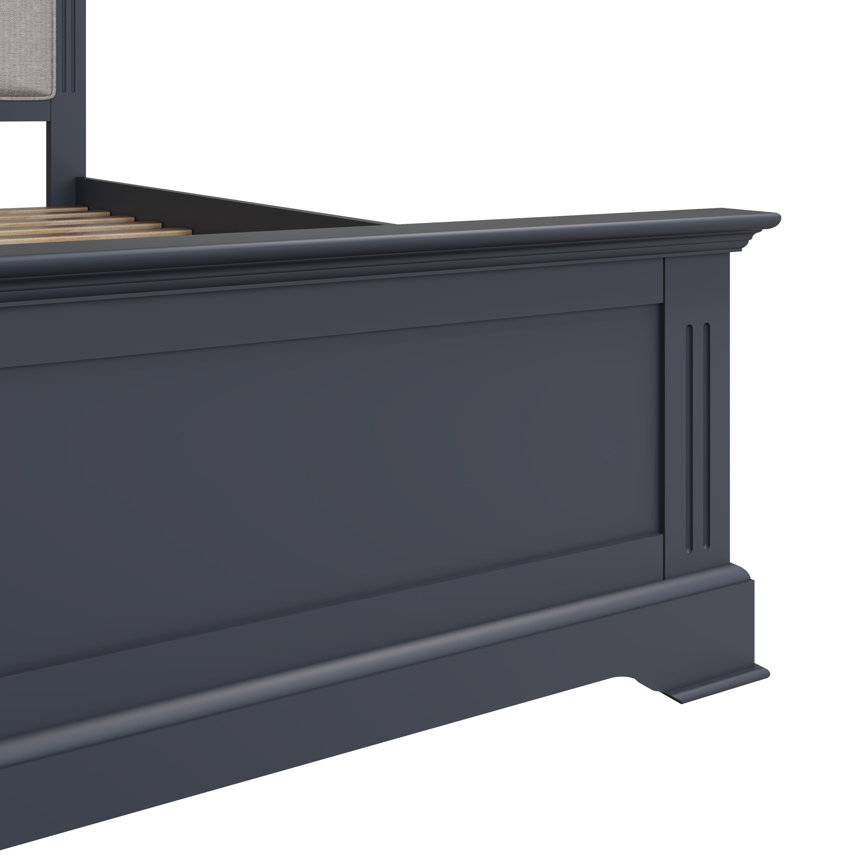 Starlight Pine Bed - Midnight Grey - BedHut