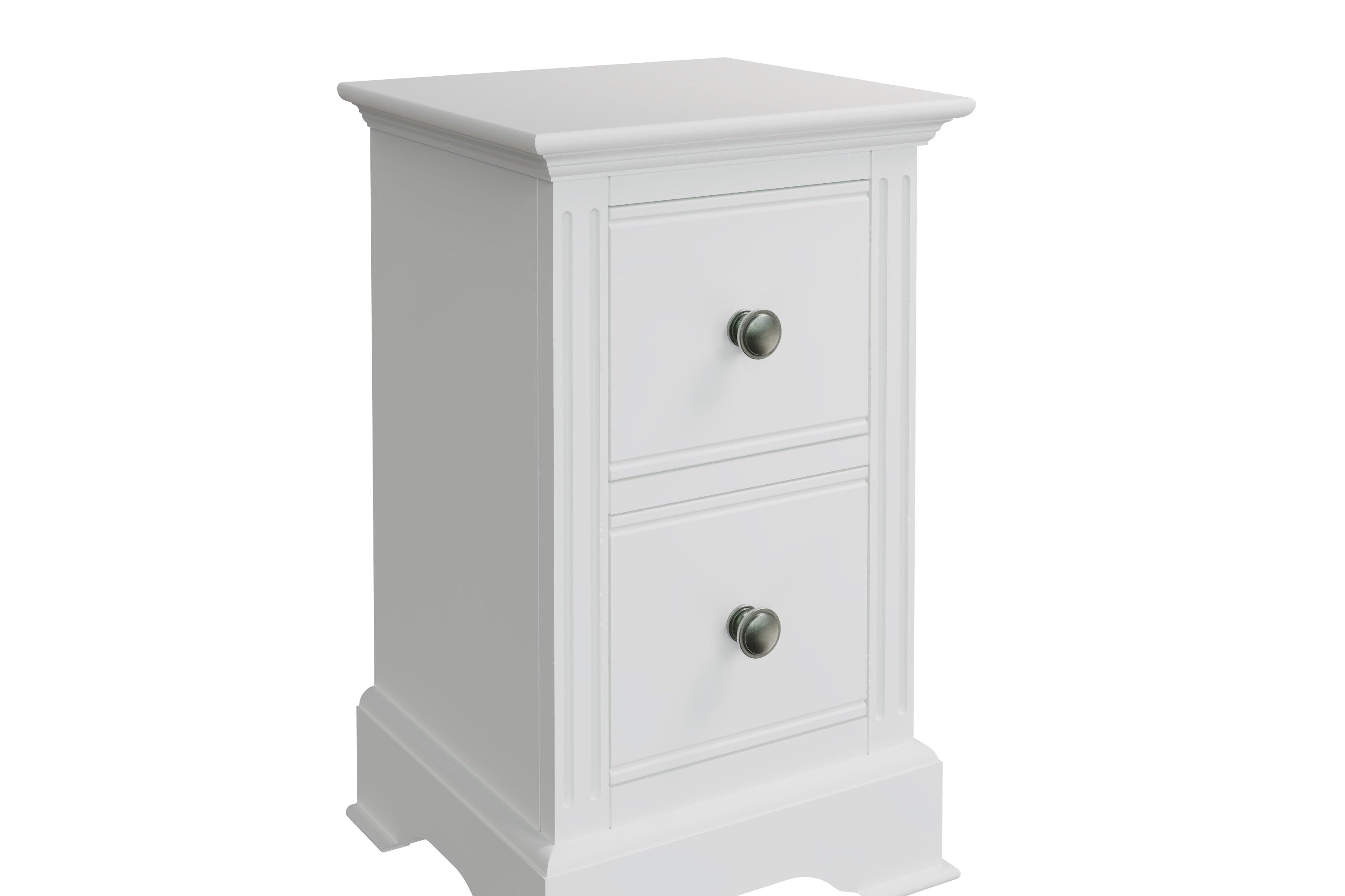 Starlight 2 Drawer Bedside - White - BedHut