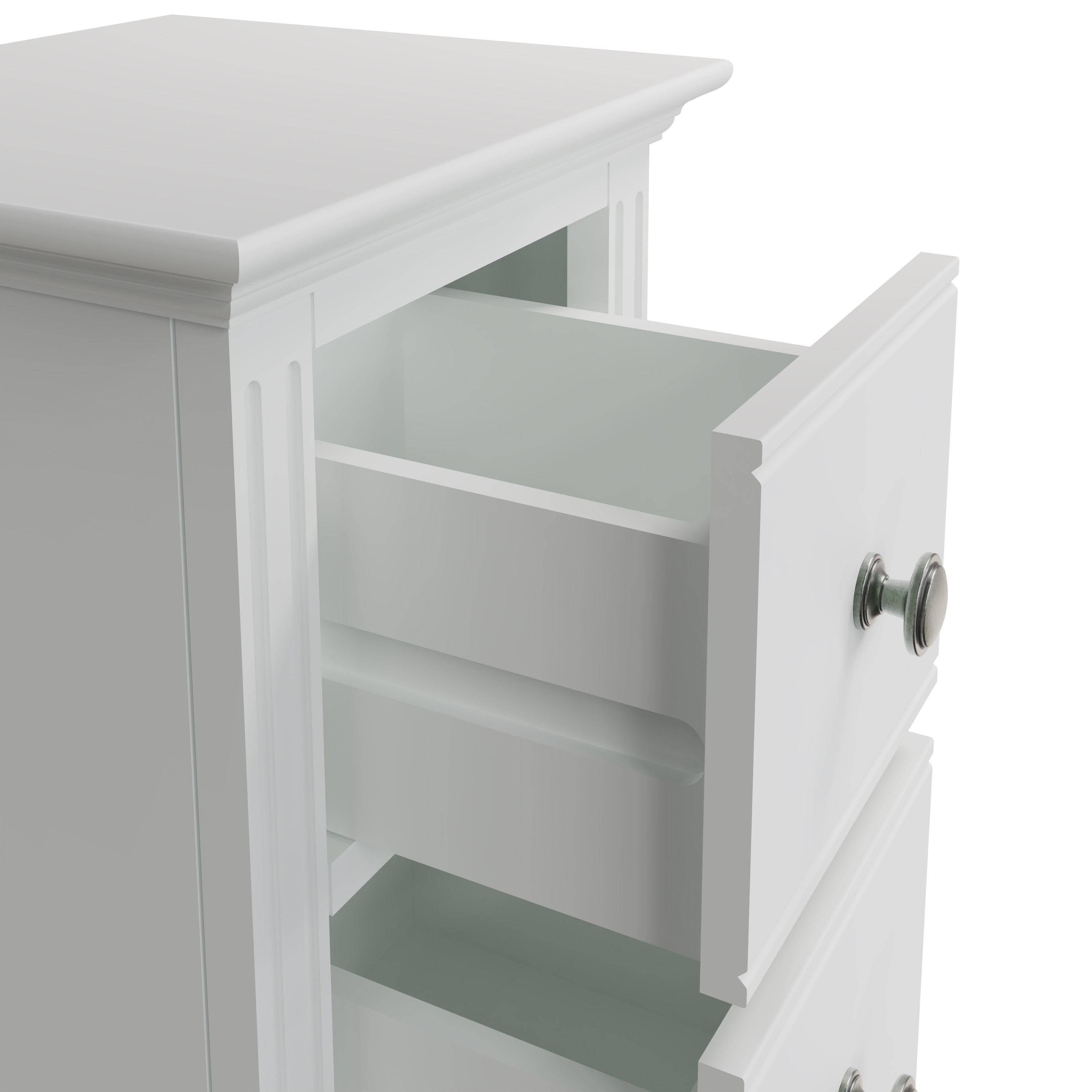 Starlight 2 Drawer Bedside - White - BedHut