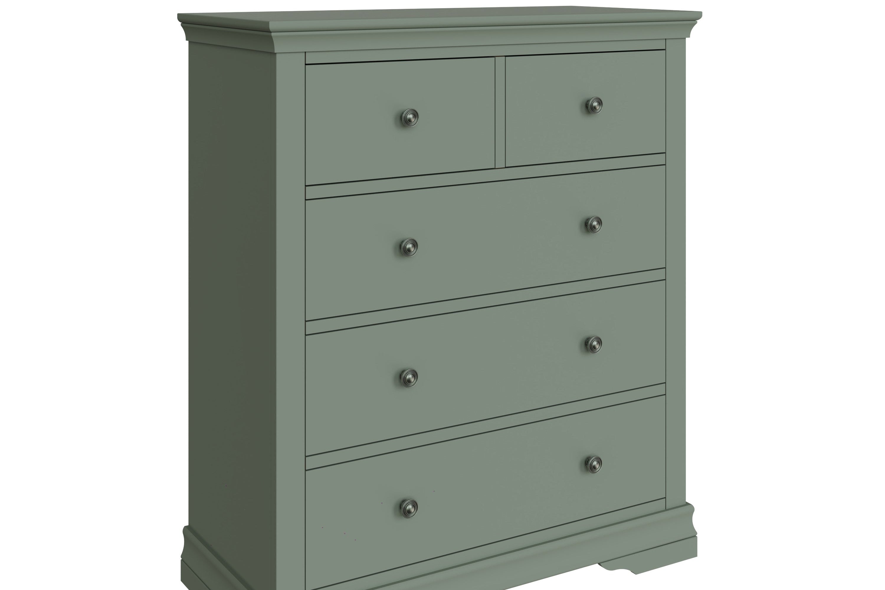Eden 2 Over 3 Chest of Drawers - Cactus Green - BedHut