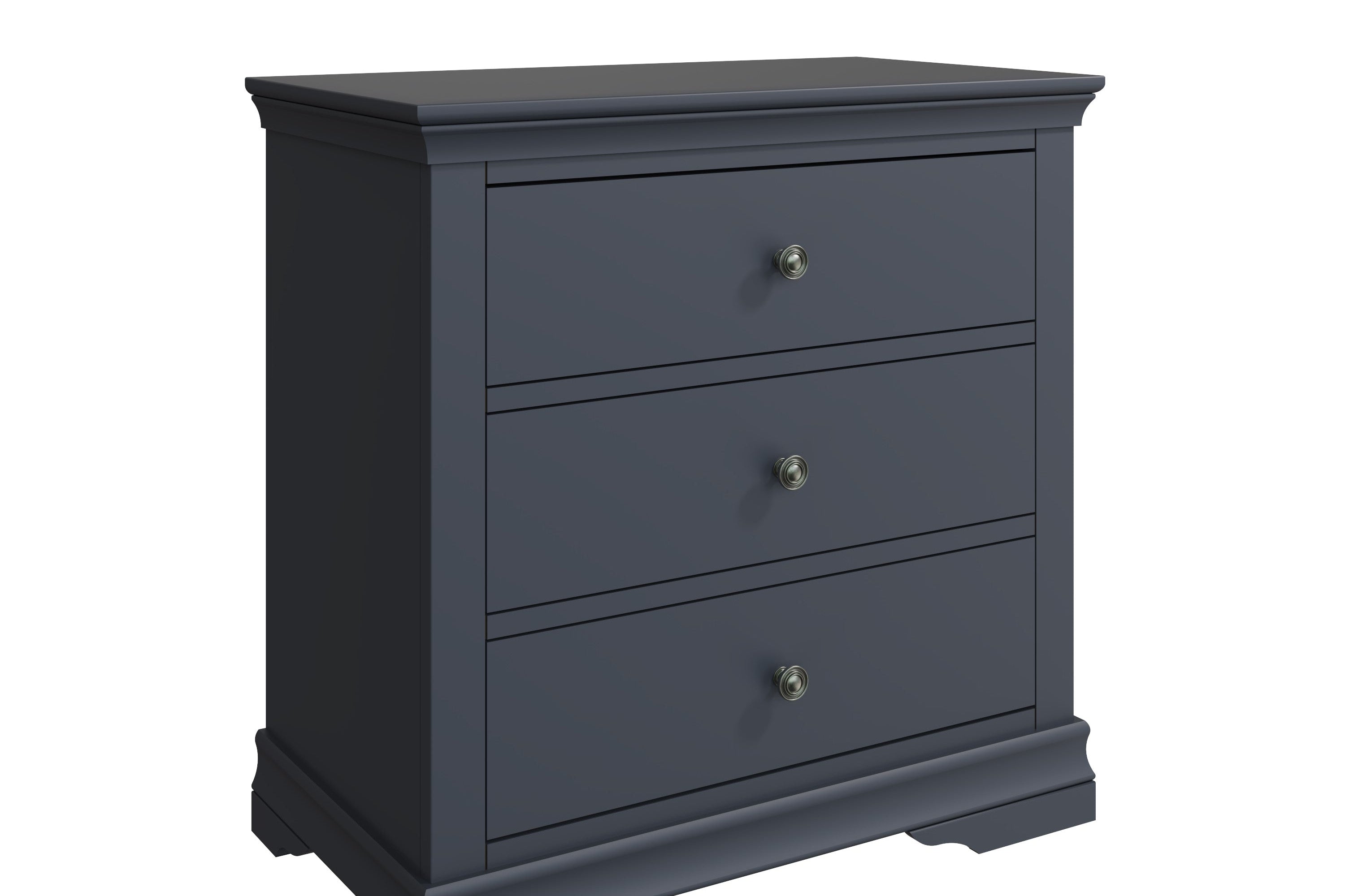 Eden 3 Drawer Chest - Midnight Grey - BedHut