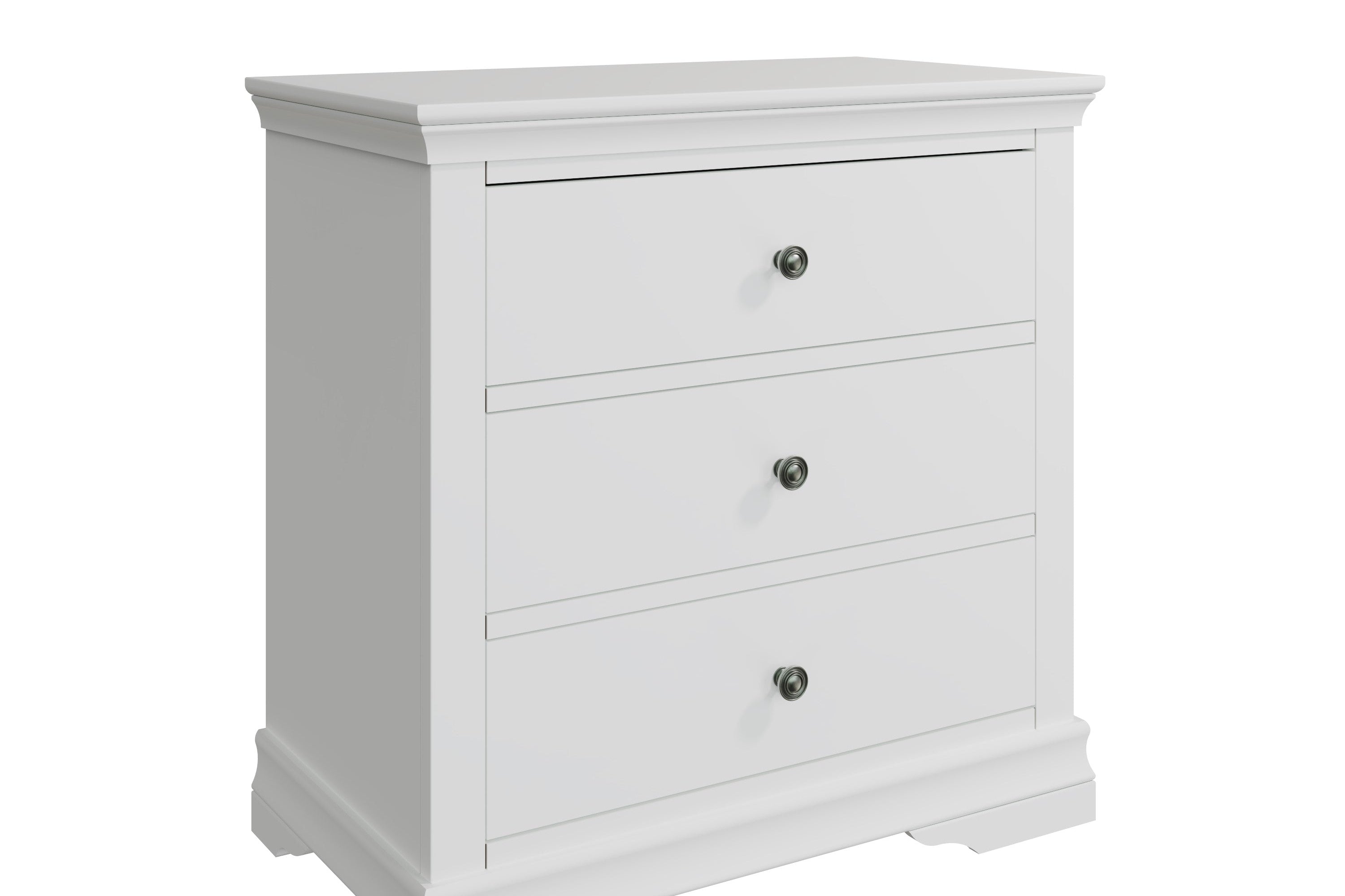 Eden 3 Drawer Chest - White - BedHut