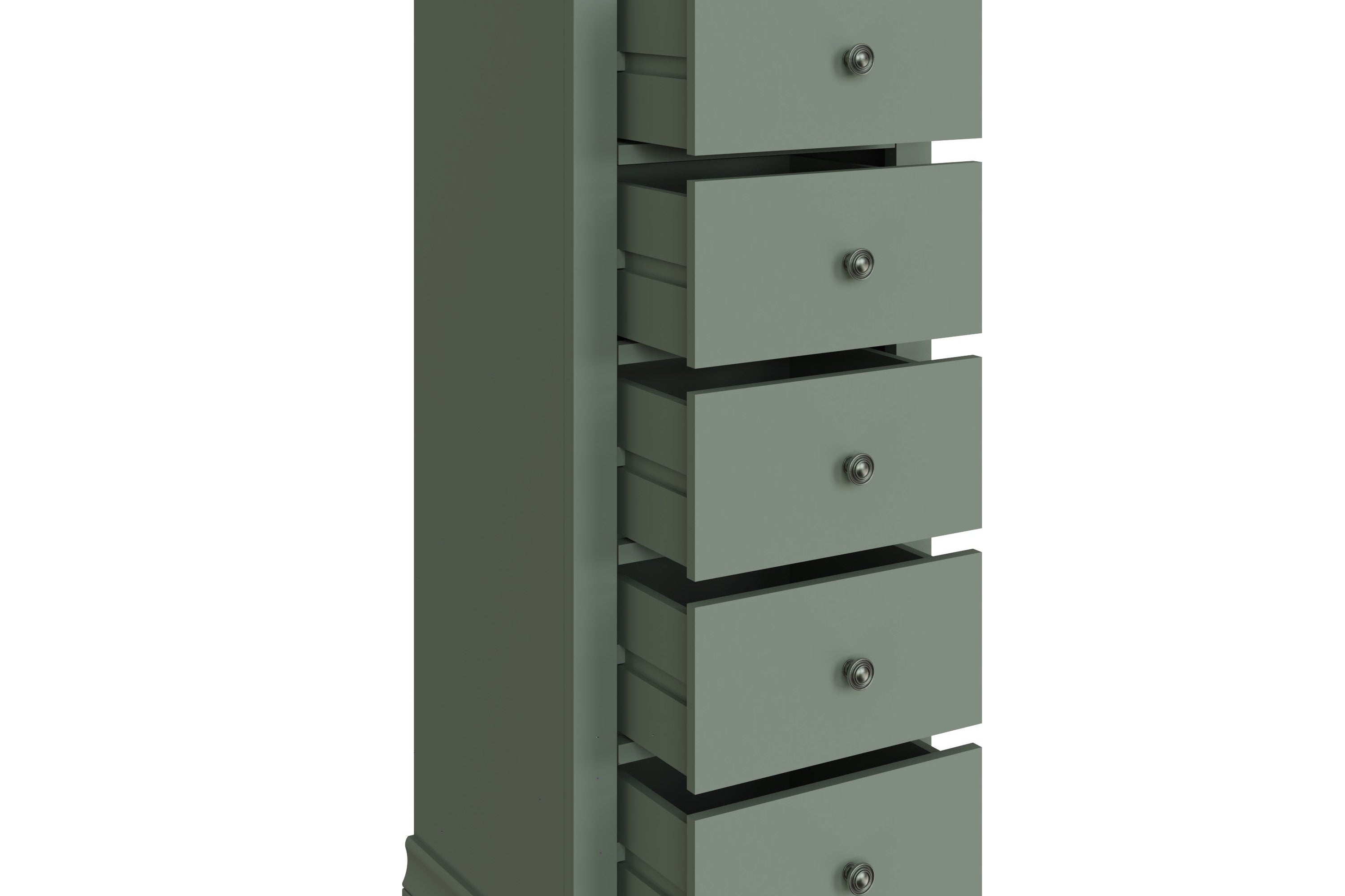 Eden 5 Drawer Wellington - Cactus Green - BedHut