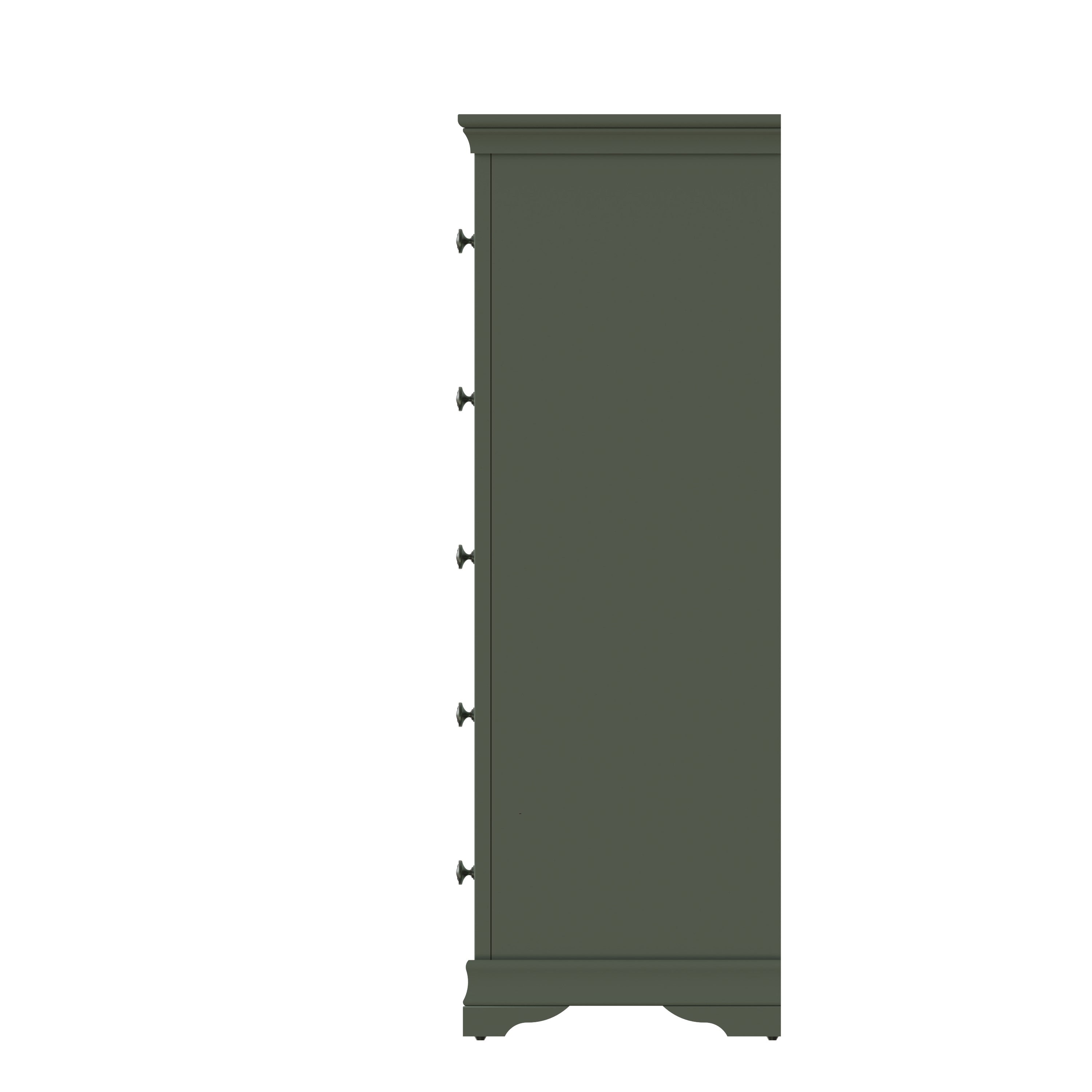 Eden 5 Drawer Wellington - Cactus Green - BedHut