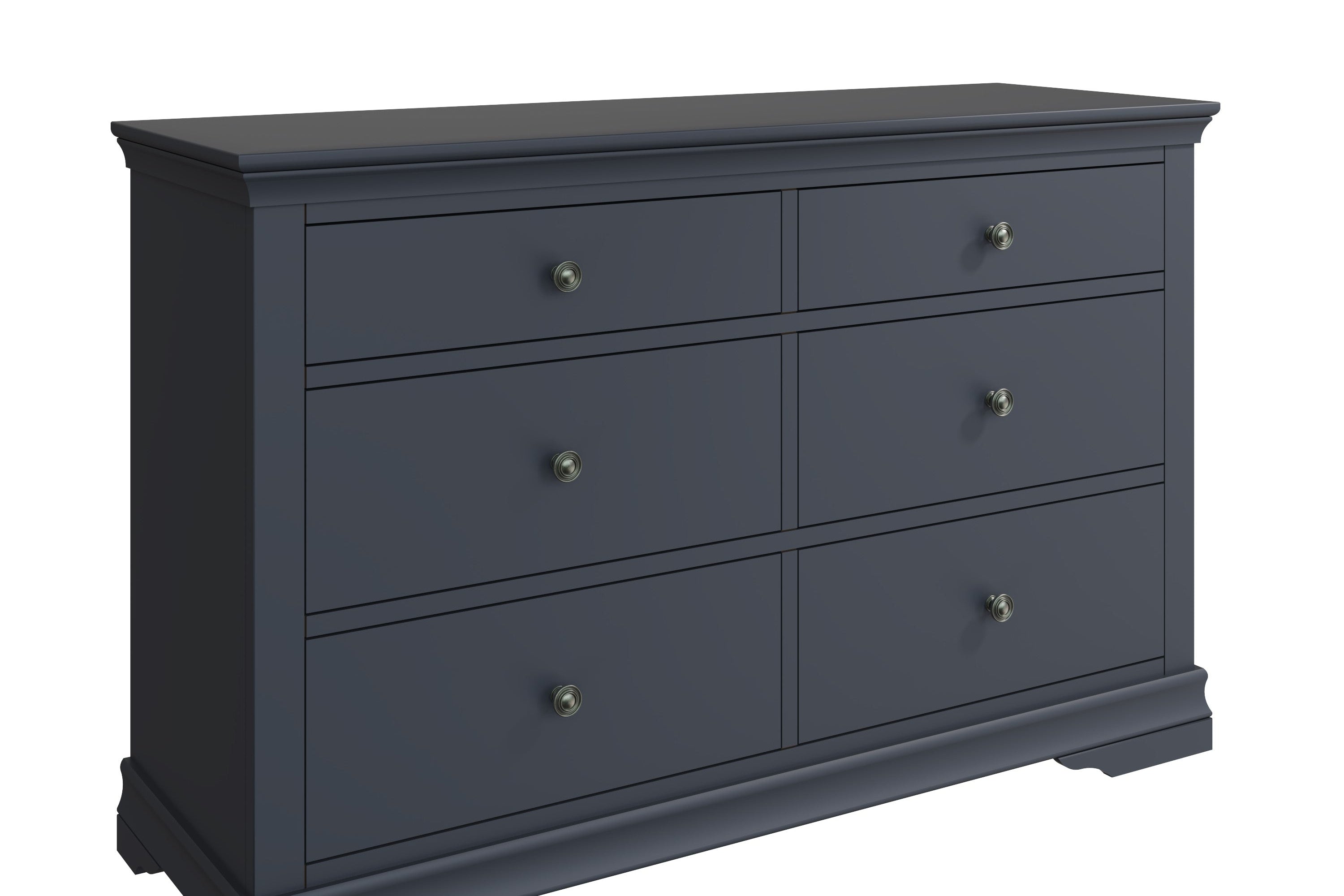 Eden 6 Drawer Chest - Midnight Grey - BedHut