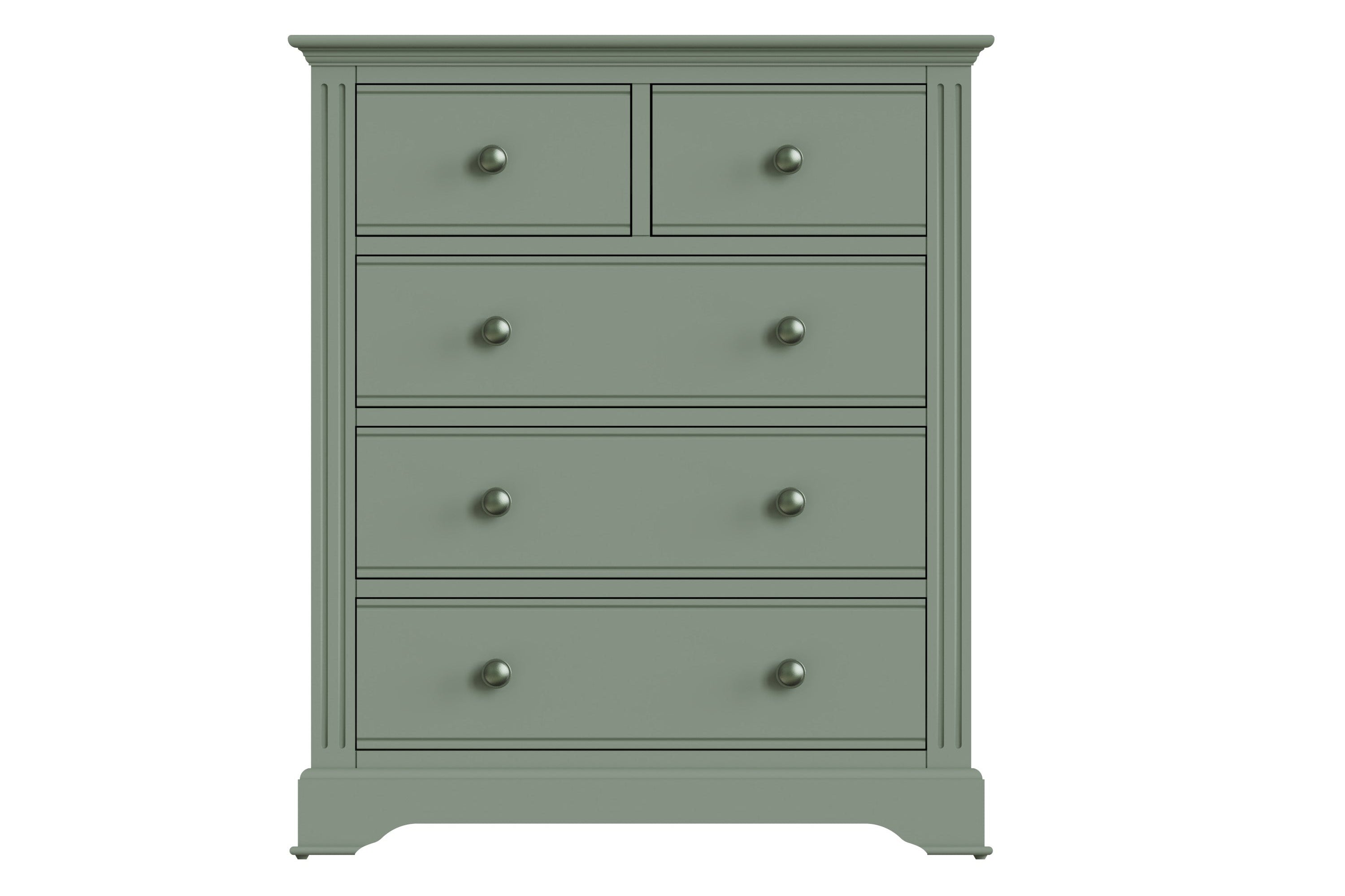Starlight 2 Over 3 Chest of Drawers - Cactus Green - BedHut
