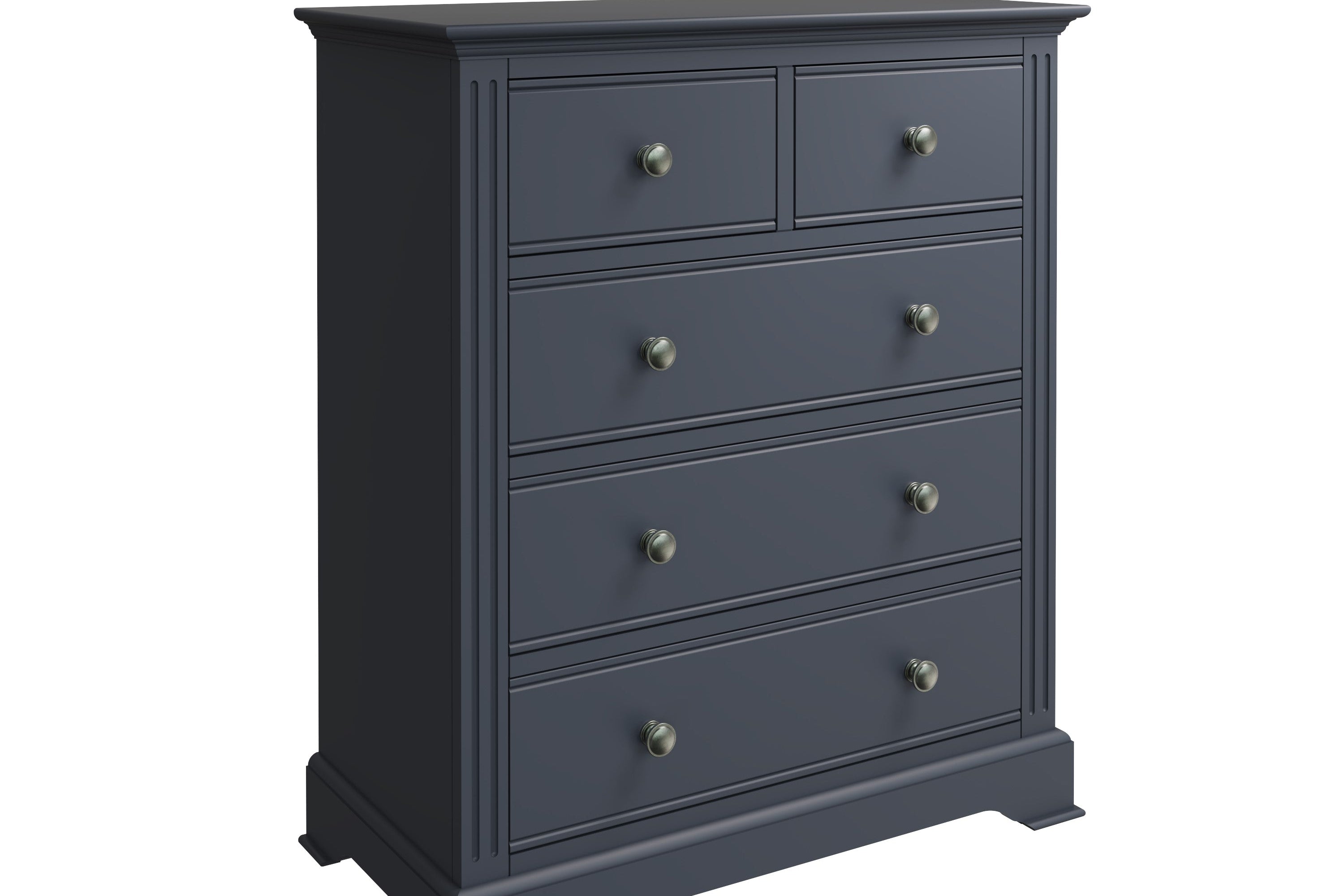 Starlight 2 Over 3 Chest of Drawers - Midnight Grey - BedHut
