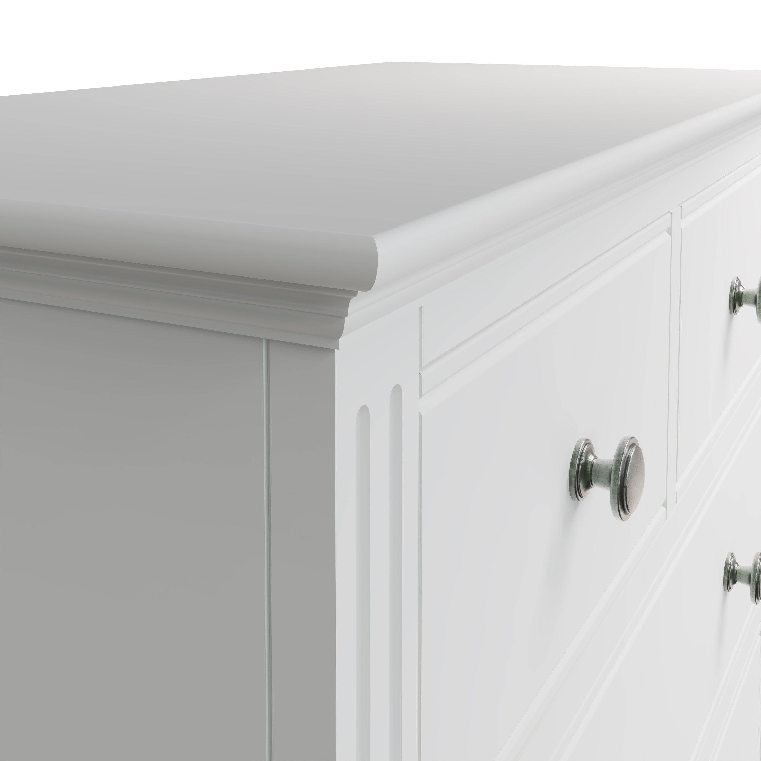 Starlight 2 Over 3 Chest of Drawers - White - BedHut