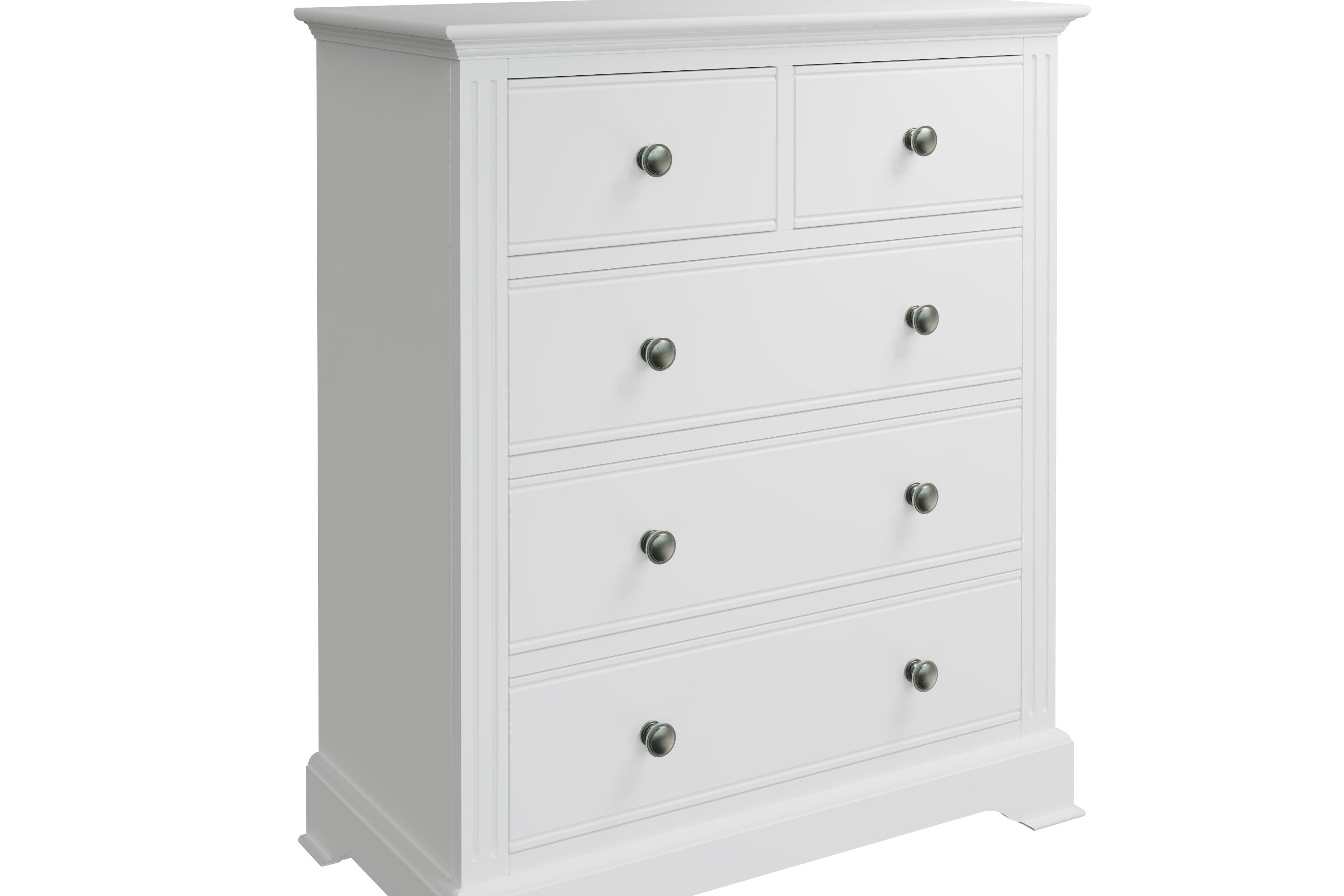 Starlight 2 Over 3 Chest of Drawers - White - BedHut