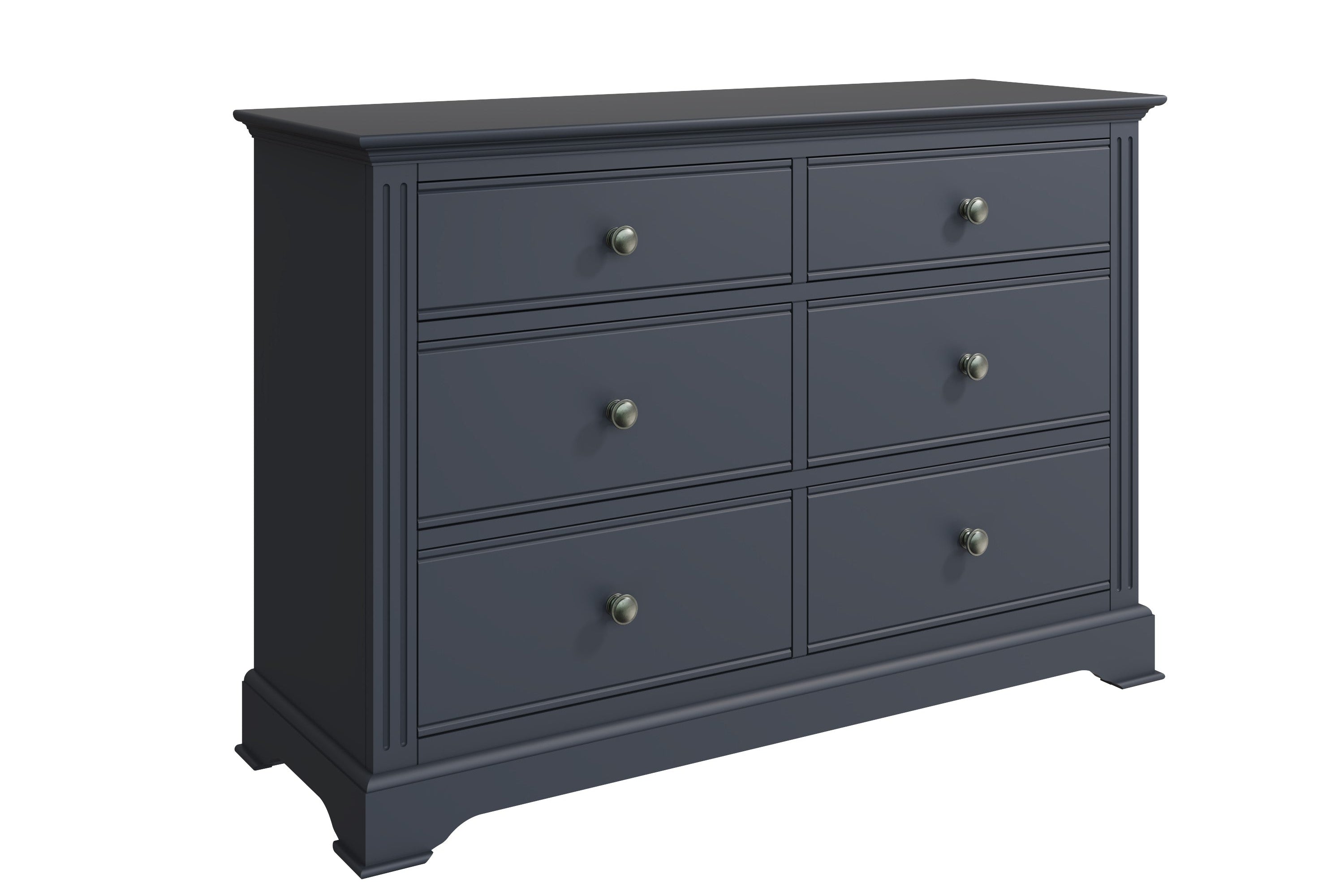 Starlight 6 Drawer Chest - Midnight Grey - BedHut