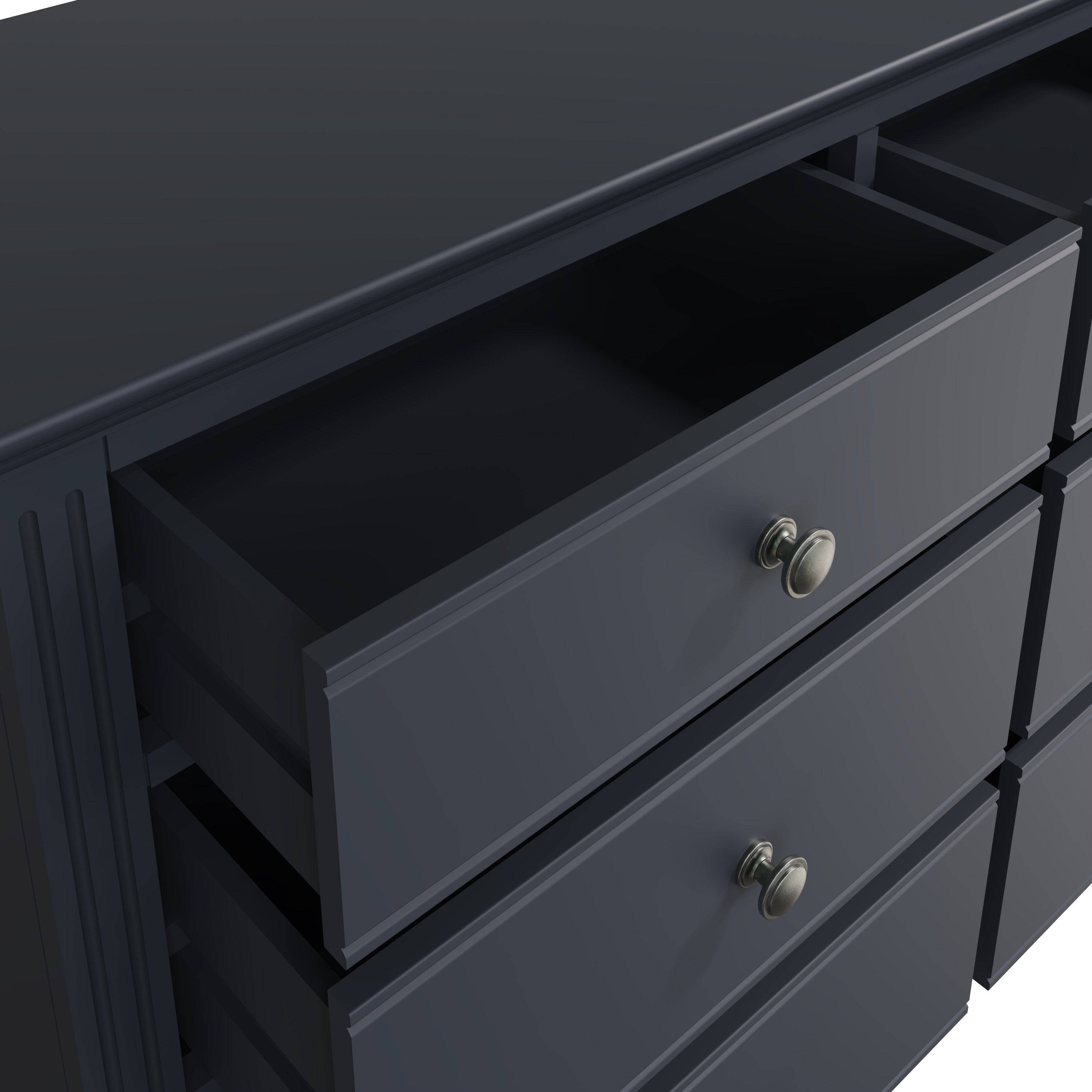Starlight 6 Drawer Chest - Midnight Grey - BedHut