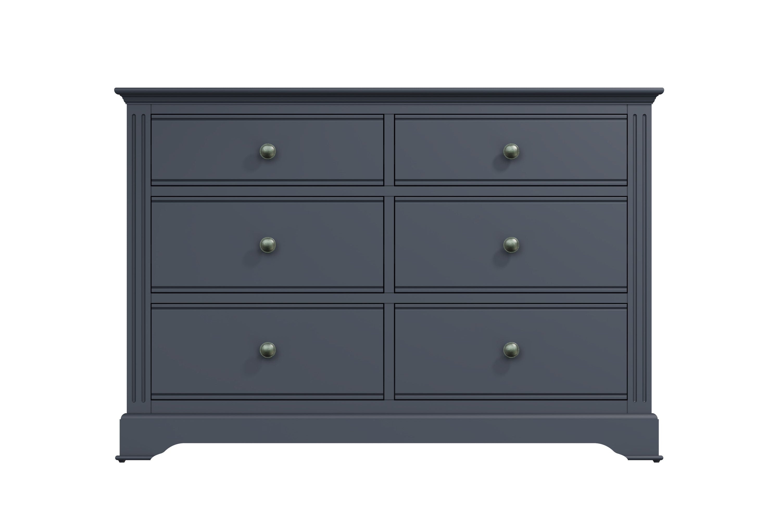 Starlight 6 Drawer Chest - Midnight Grey - BedHut
