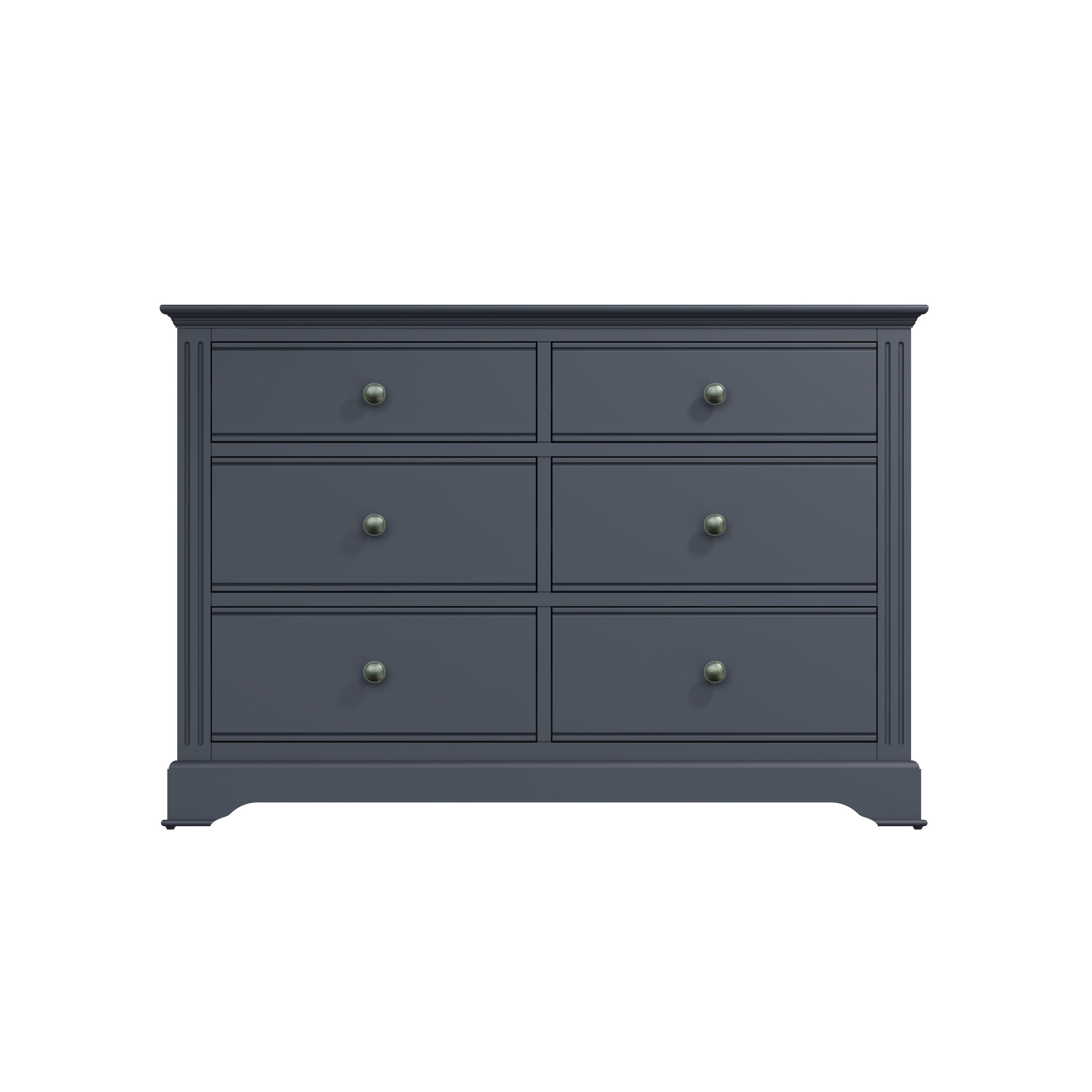Starlight 6 Drawer Chest - Midnight Grey - BedHut