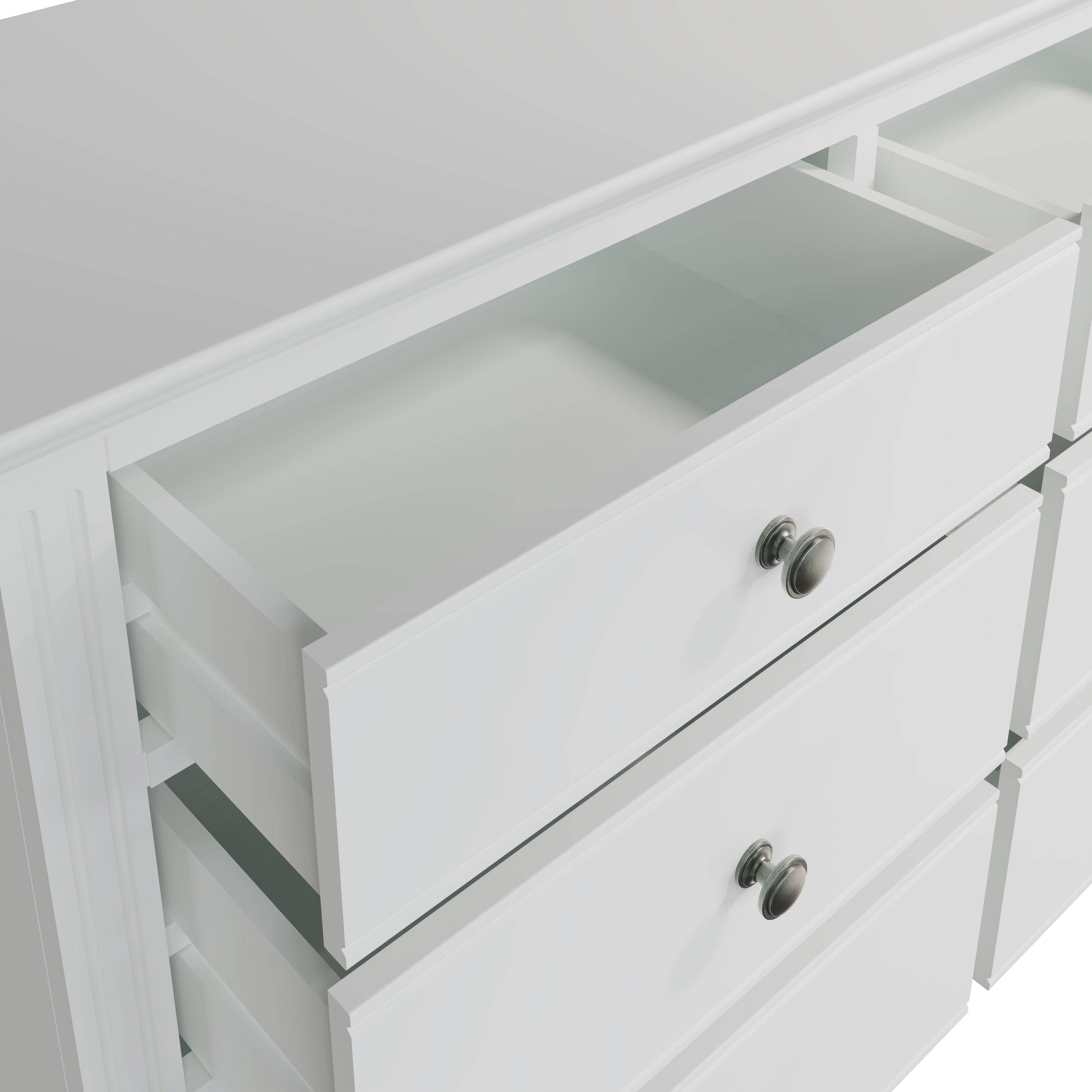Starlight 6 Drawer Chest - White - BedHut