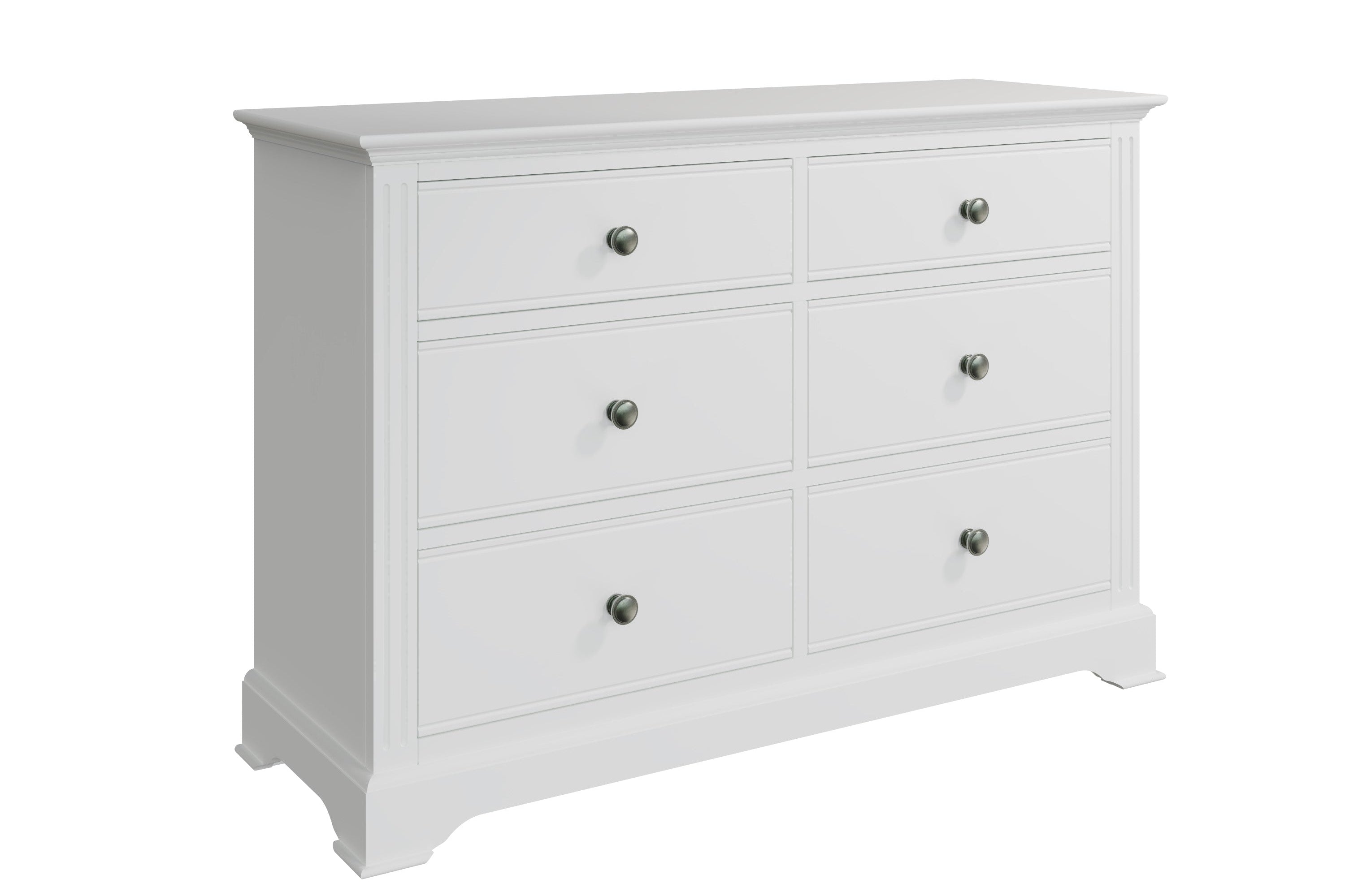 Starlight 6 Drawer Chest - White - BedHut