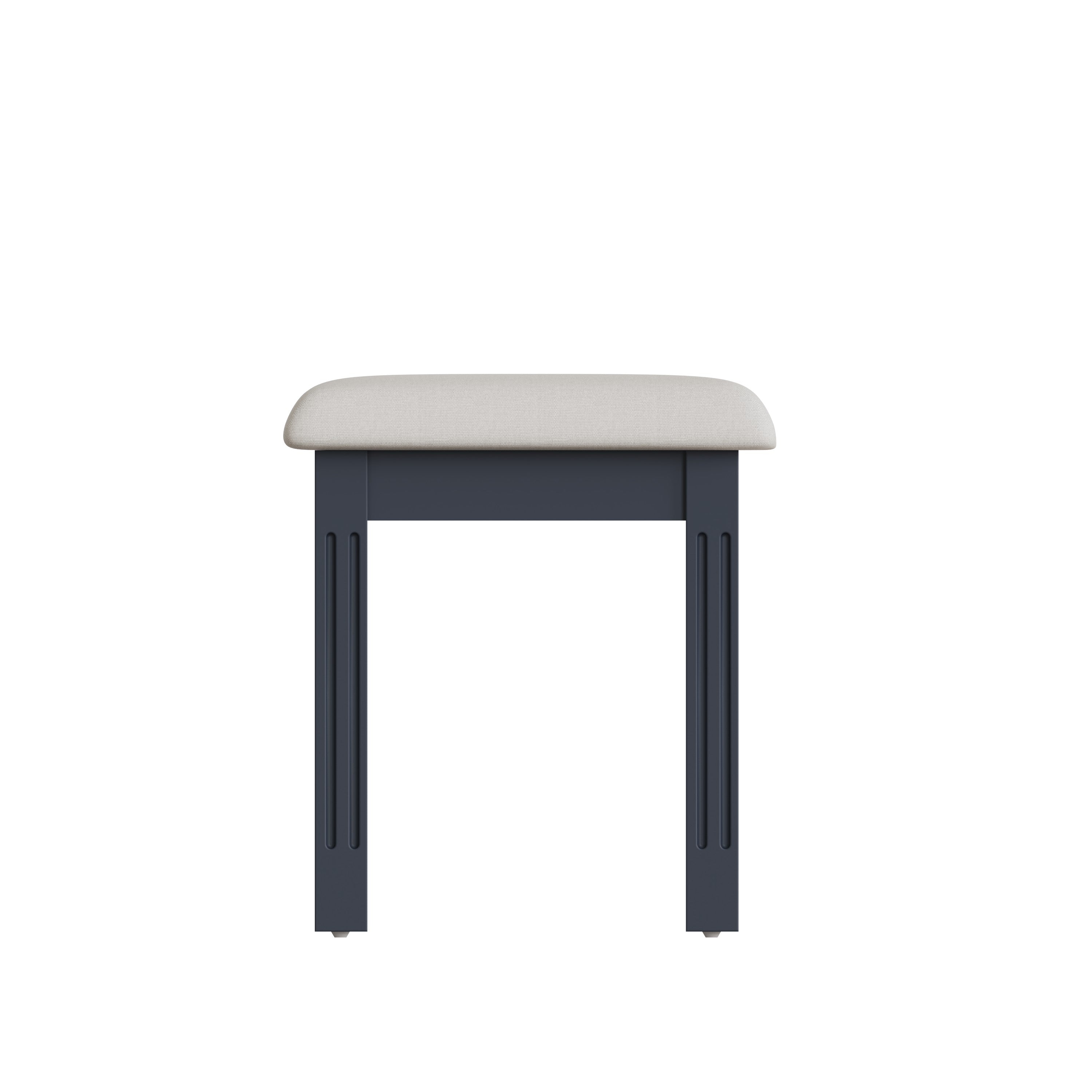 Starlight Dressing Stool - Midnight Grey - BedHut