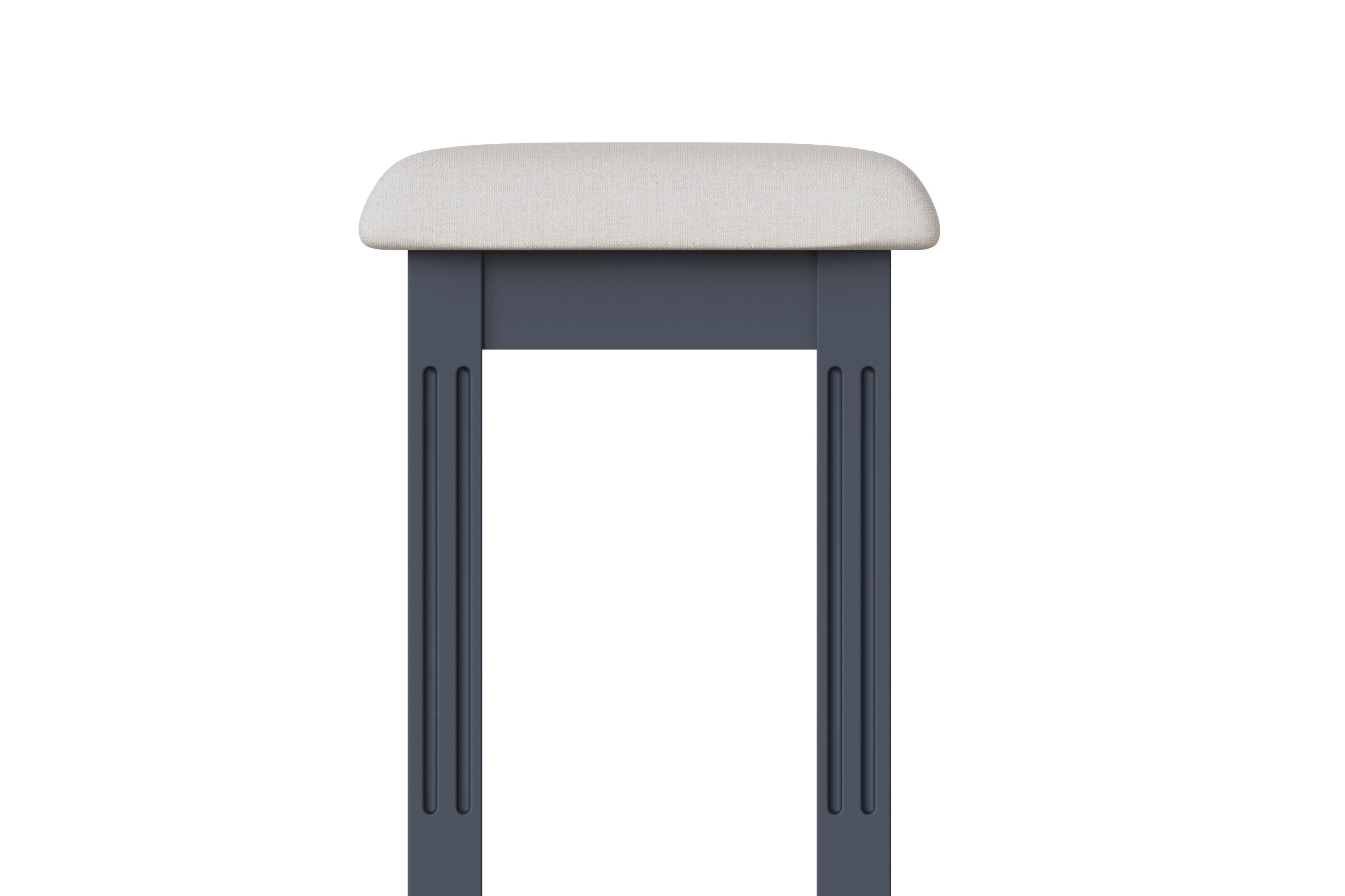 Starlight Dressing Stool - Midnight Grey - BedHut