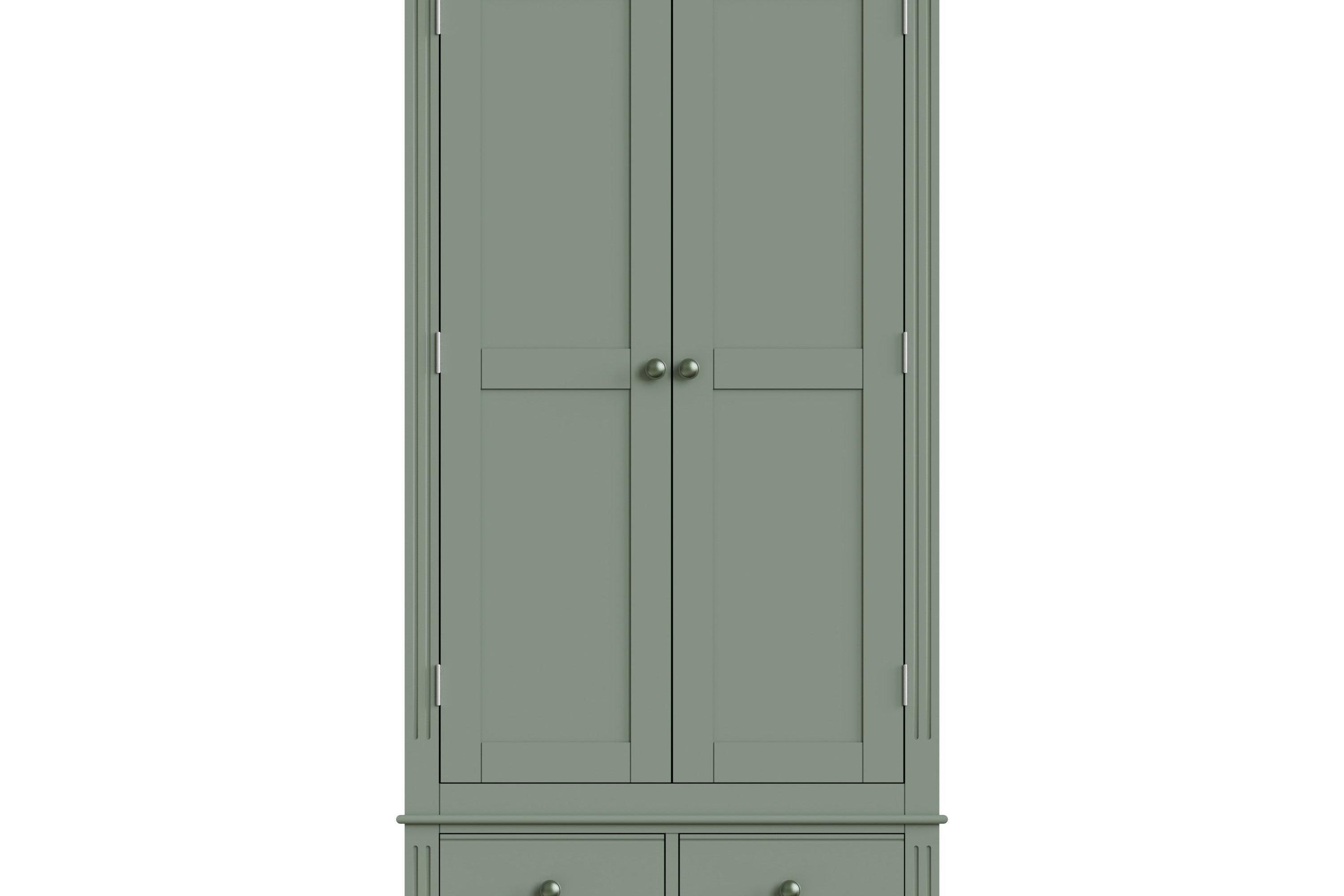 Starlight 2 Door Wardrobe - Cactus Green - BedHut