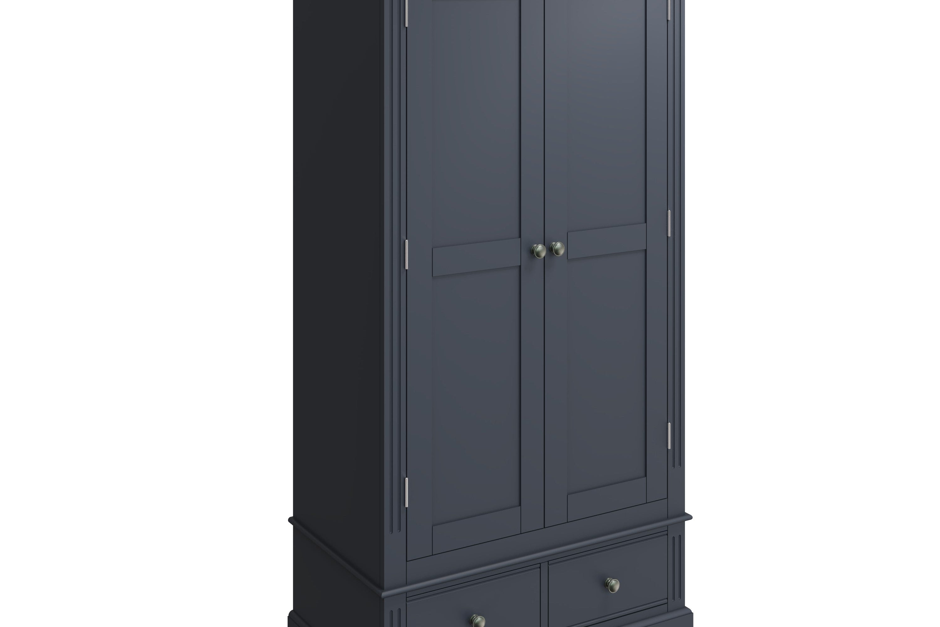 Starlight 2 Door Wardrobe - Midnight Grey - BedHut