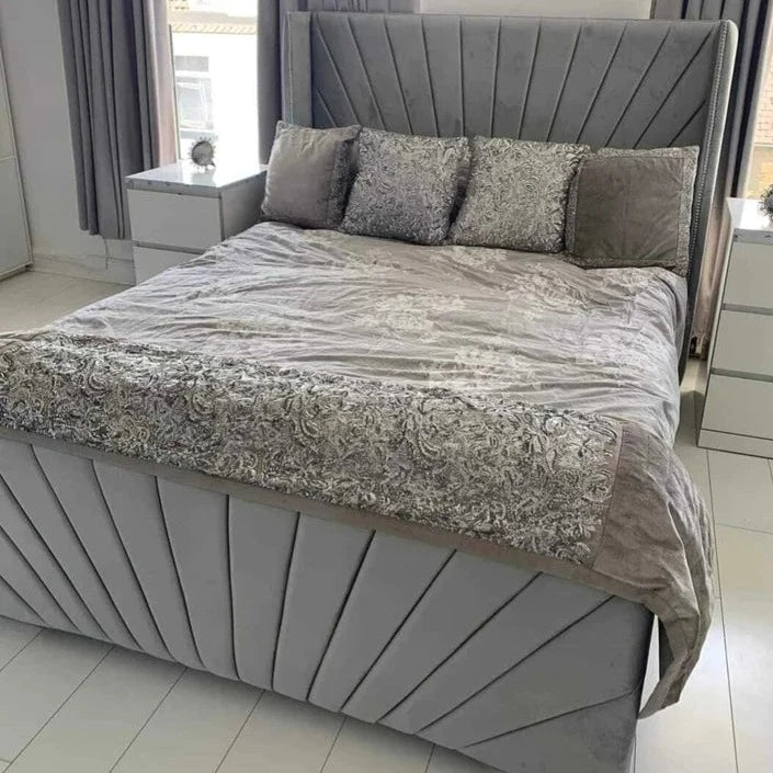 Pearl Wingback Bed - BedHut