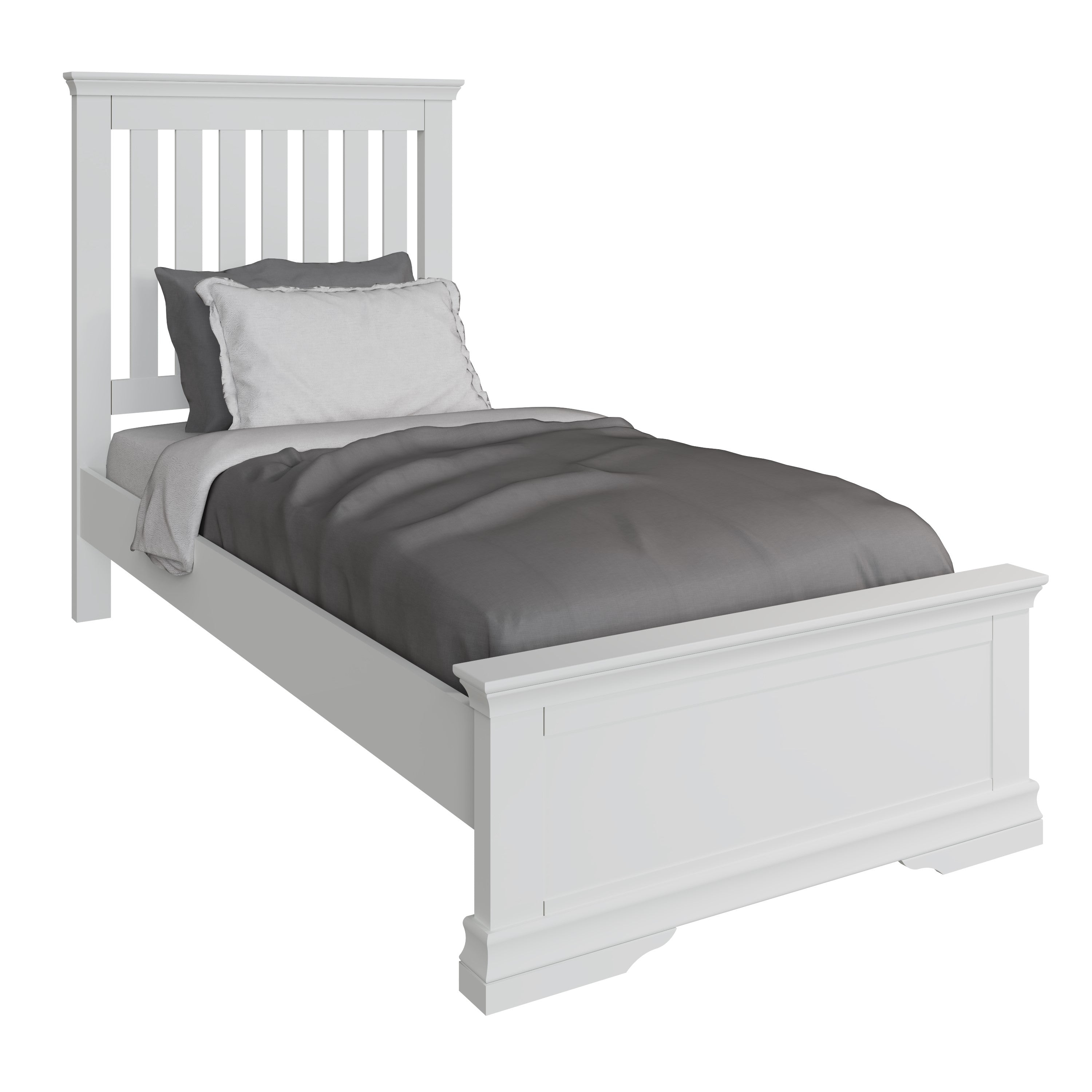 Eden Bed - White - BedHut